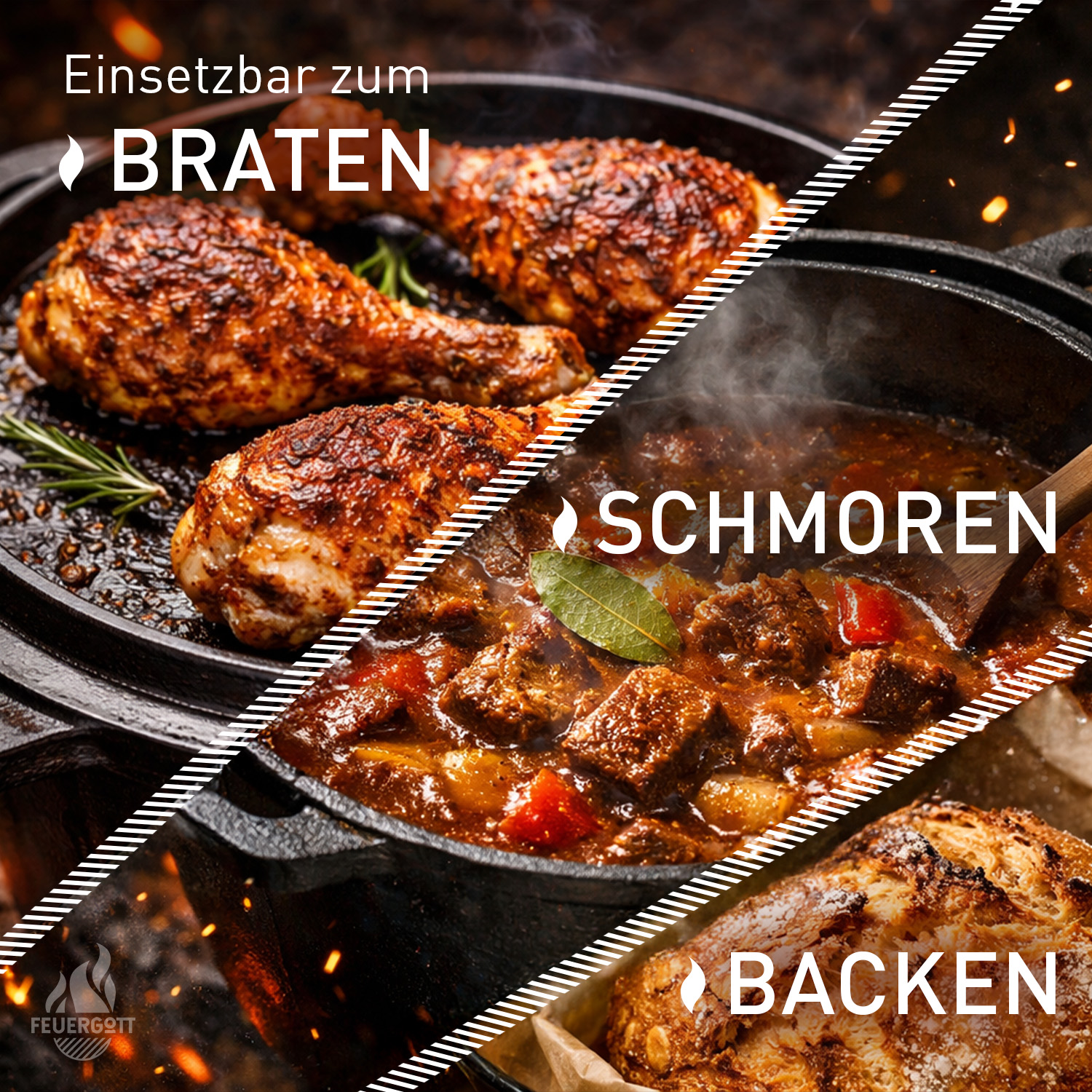 FEUERGOTT Dutch Oven 1,5 l