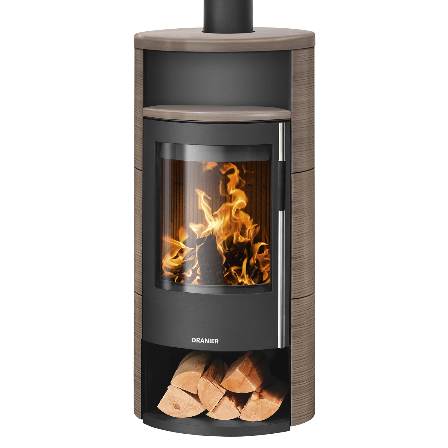 Oranier Polar Neo 6 Kaminofen Stahl Schwarz / Keramik Grappa, DIBt