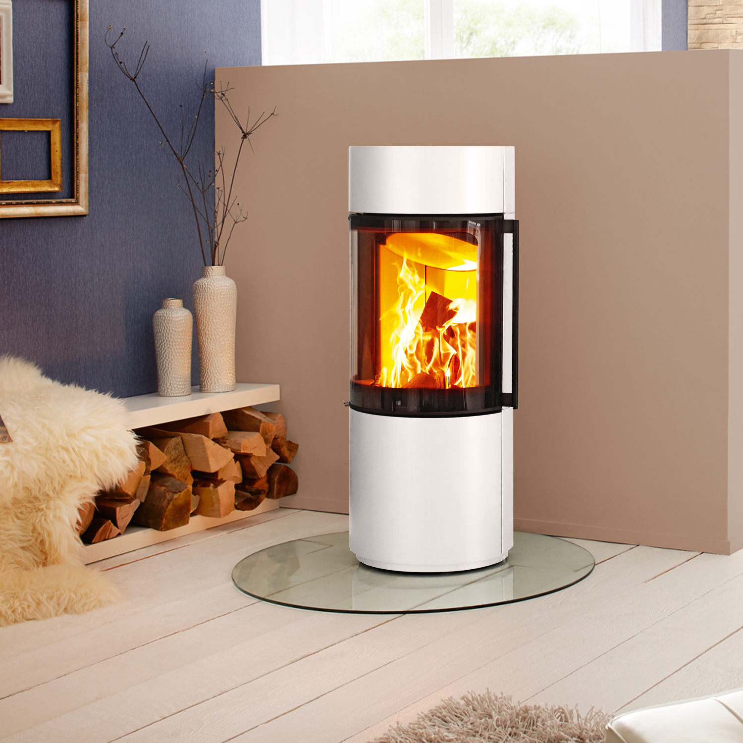 Spartherm Passo XS RLU Kaminofen Weiß Spartherm Passo XS RLU Kaminofen Weiß