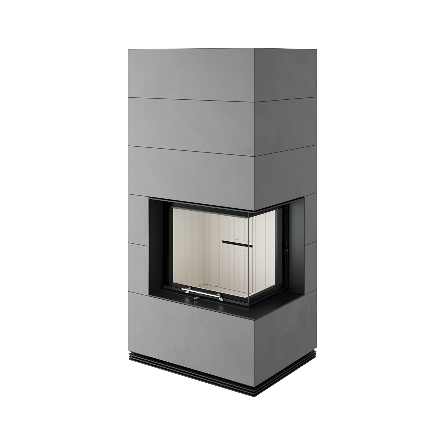 Spartherm SIM Varia 2R-55h Kaminbausatz RLA Feinbeton gespachtelt 1/3