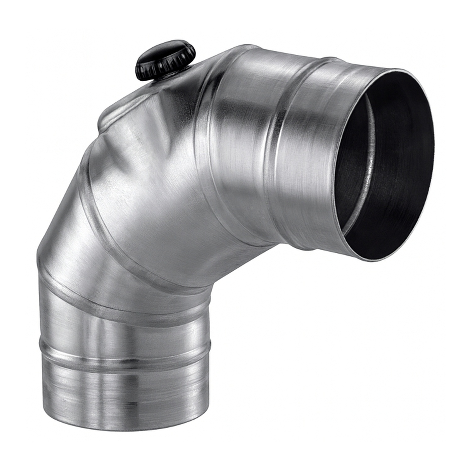 Schiedel PRIMA PLUS Bogen 90° Ø150 mm mit Revisionsverschluss für Festbrennstoffe einwandig matt