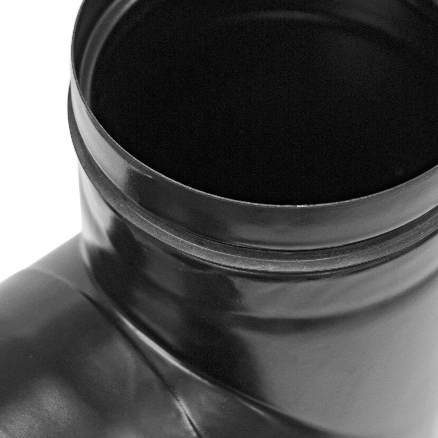 Raik Pelletrohr / Ofenrohr 120mm - Kapselknie ohne Dichtung (T-Stück) schwarz