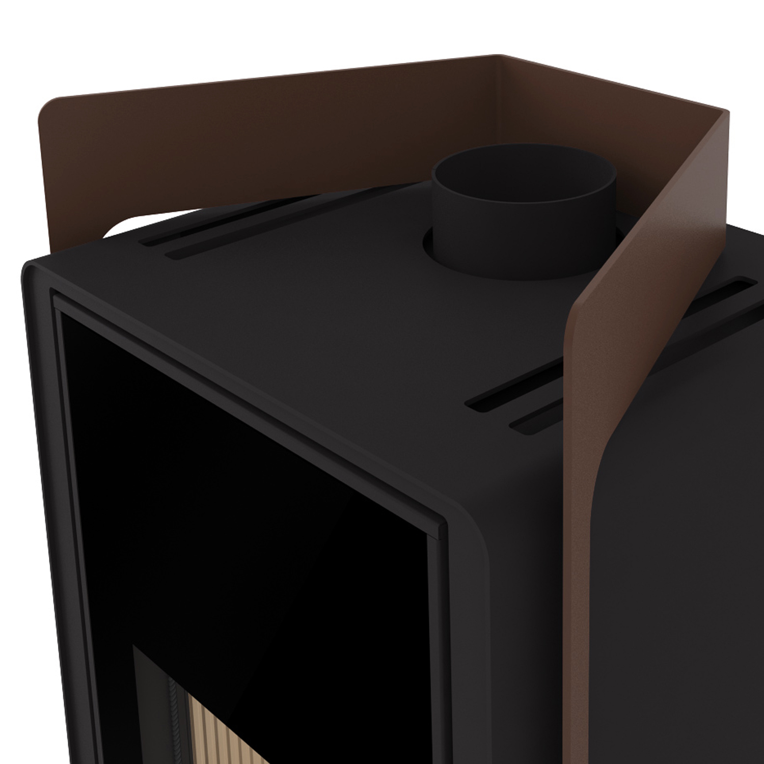 HS Flamingo Deluxe Pulau Kaminofen Braun