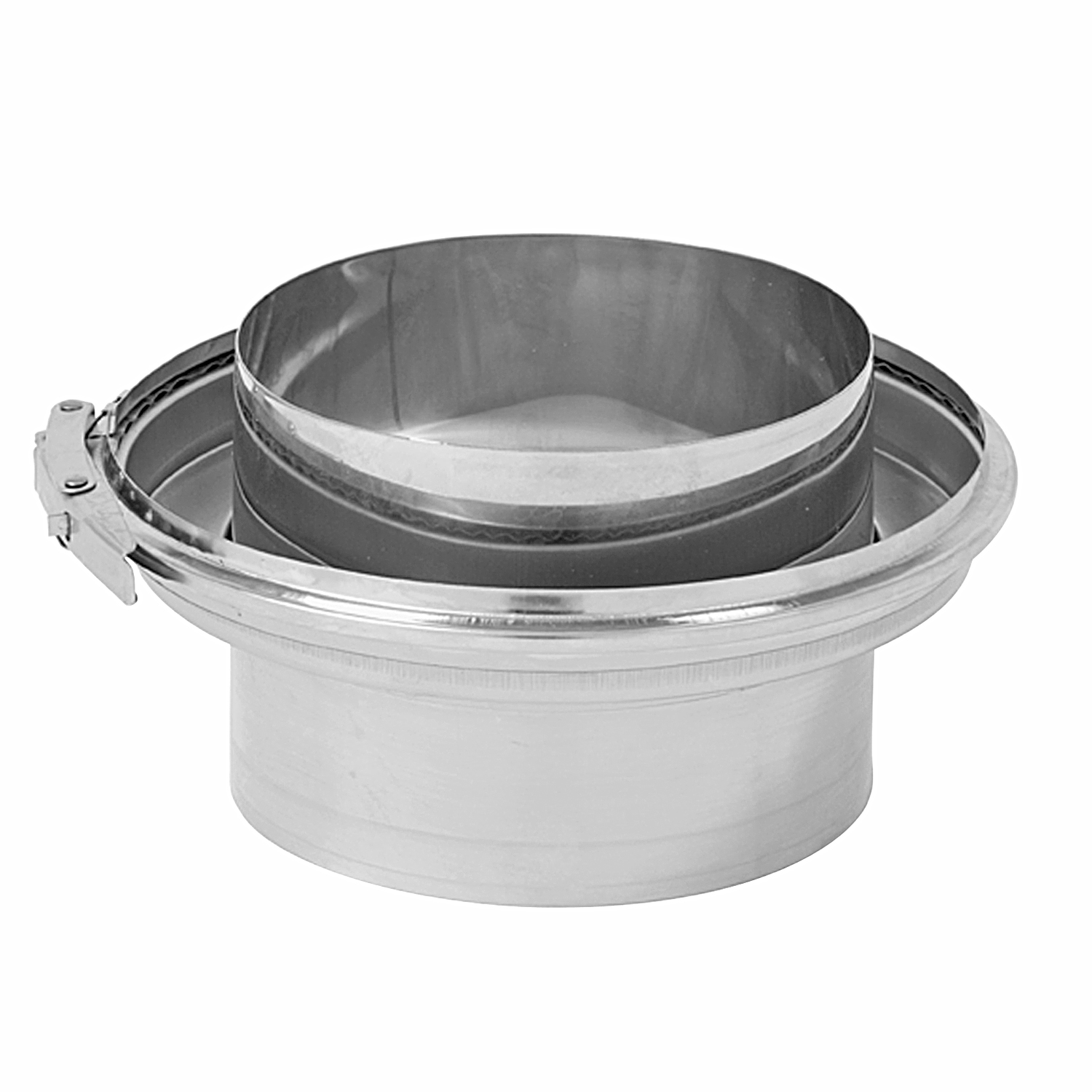 Opsinox Edelstahlschornstein 150mm Übergang Doppelw. zu Einwandig OVDE