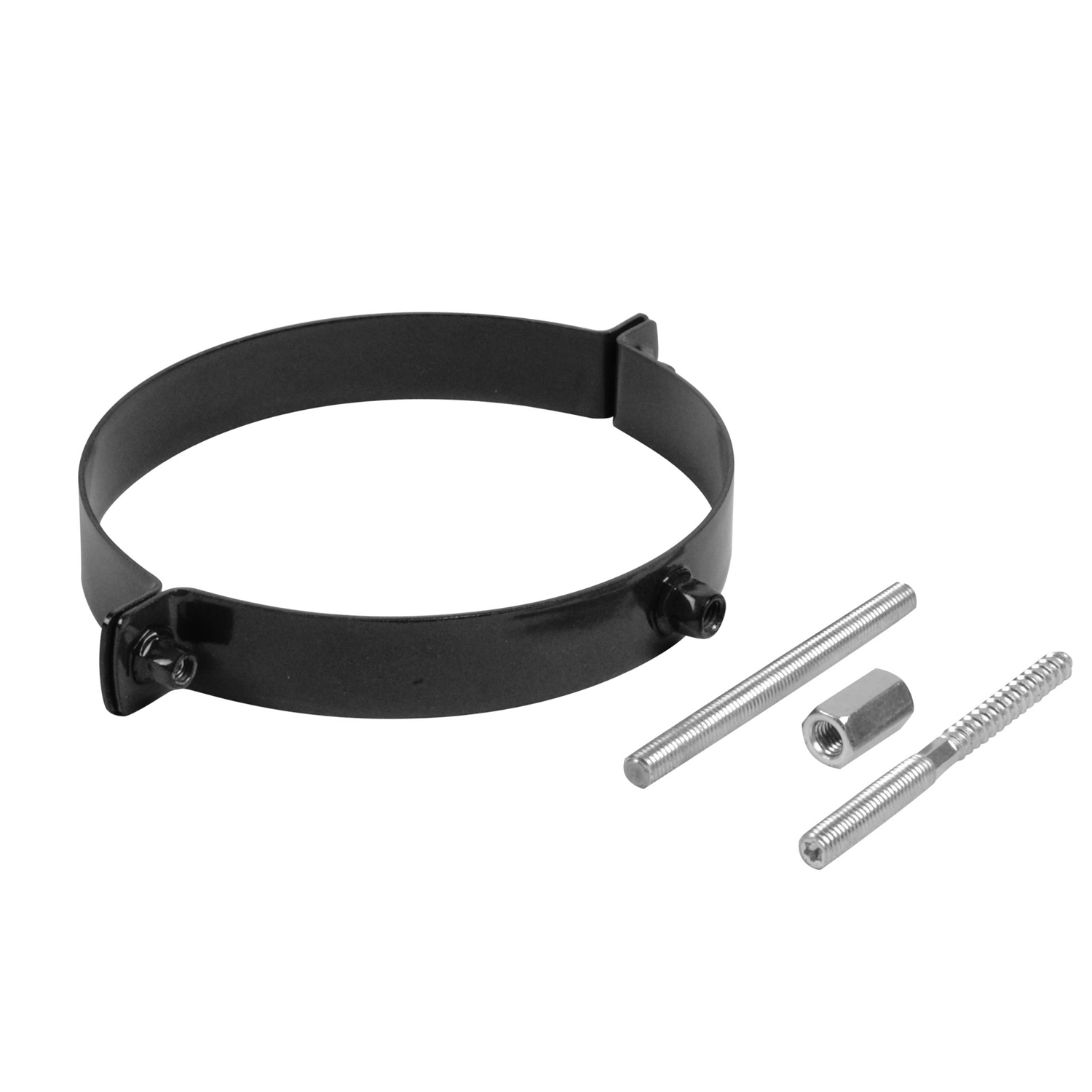 Raik Rauchrohr / Ofenrohr Emaille 120mm - Rohrschelle Schwarz