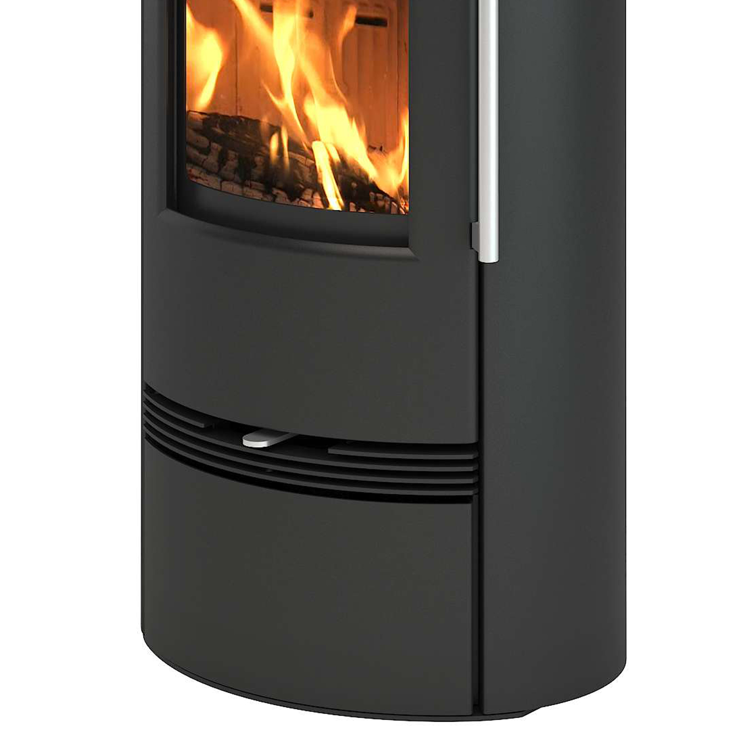 TermaTech TT21RL Kaminofen Stahl Schwarz Rauchrohr oben