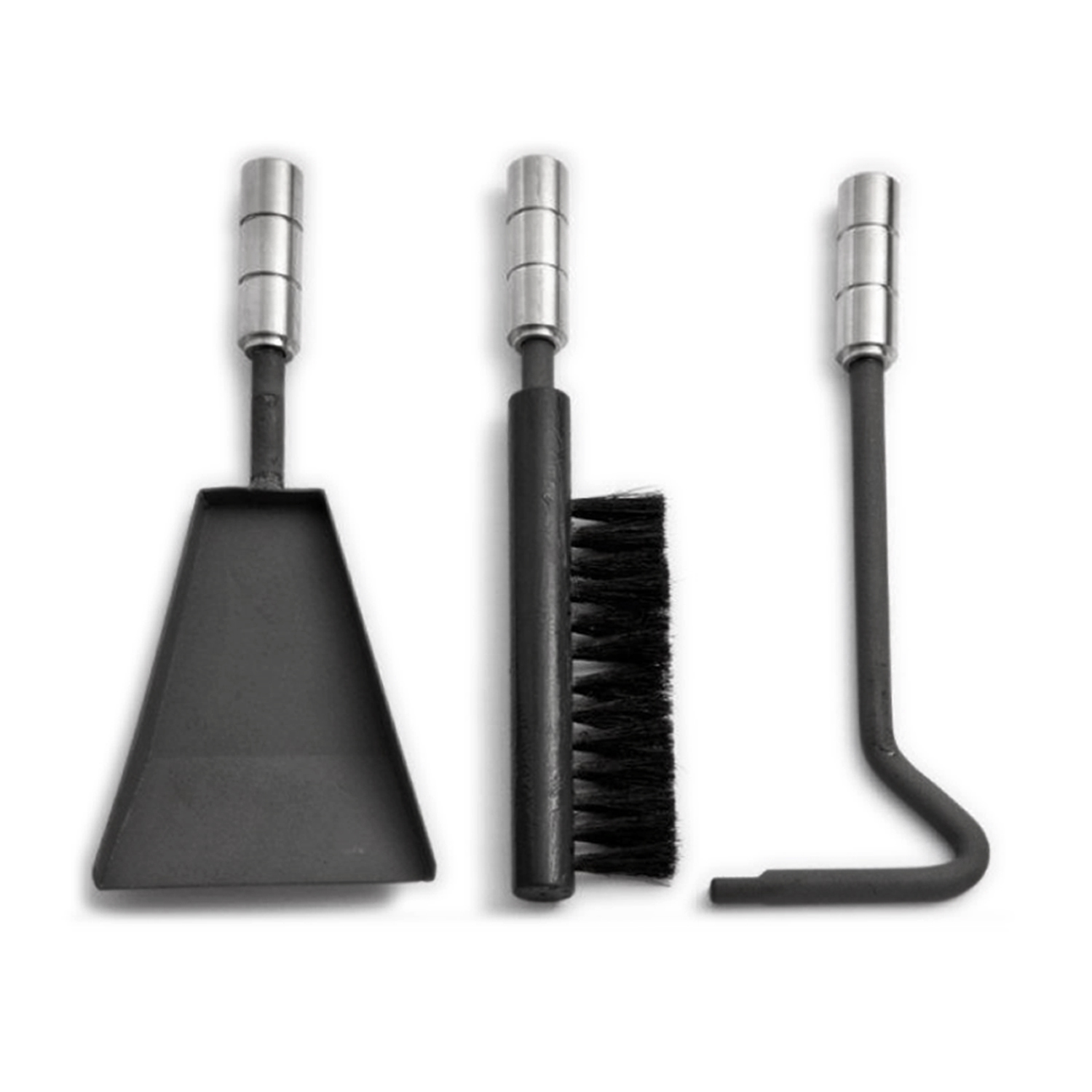 Kaminbesteck Holzfachtür TermaTech TT20, schwarz Kaminbesteck Holzfachtür TermaTech TT20, schwarz