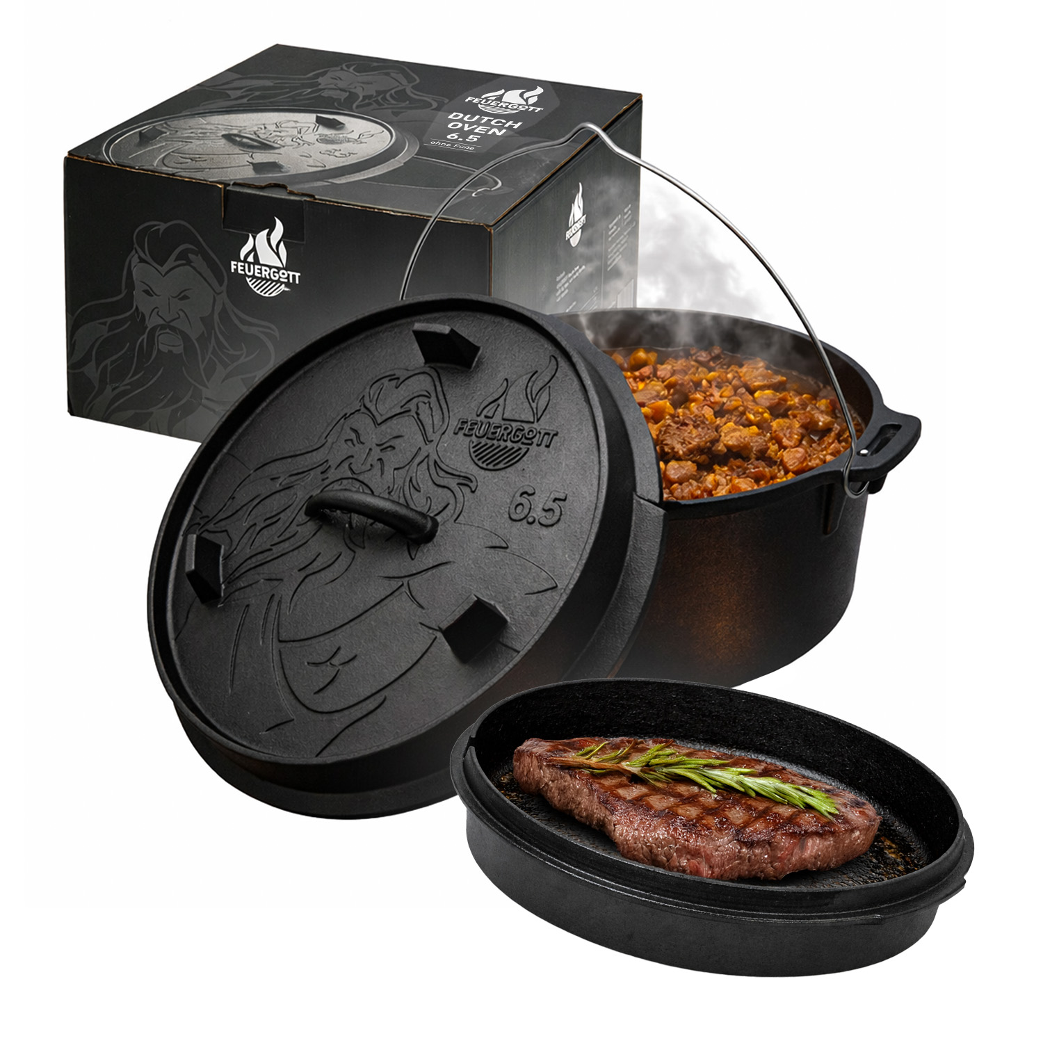 FEUERGOTT Dutch Oven 6,5 l