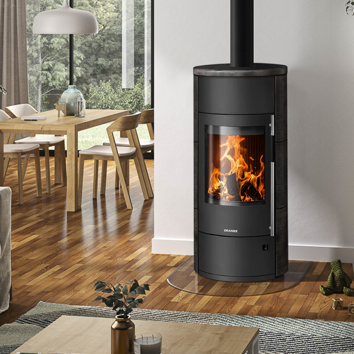 Oranier Polar Neo W+ Kaminofen Keramik Namib