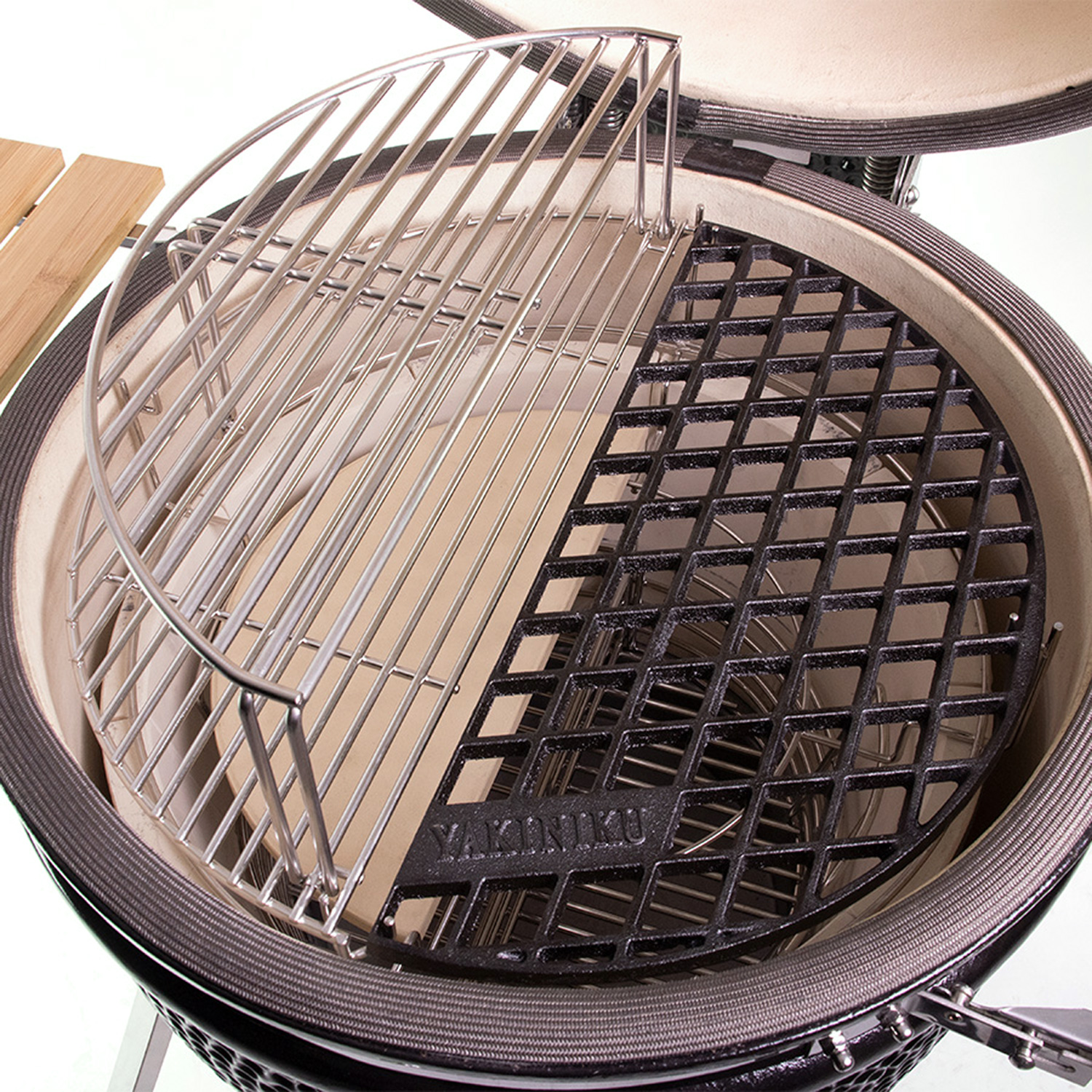 Yakiniku Grillrost Erhöhung halb für Keramik Grill Kamado L