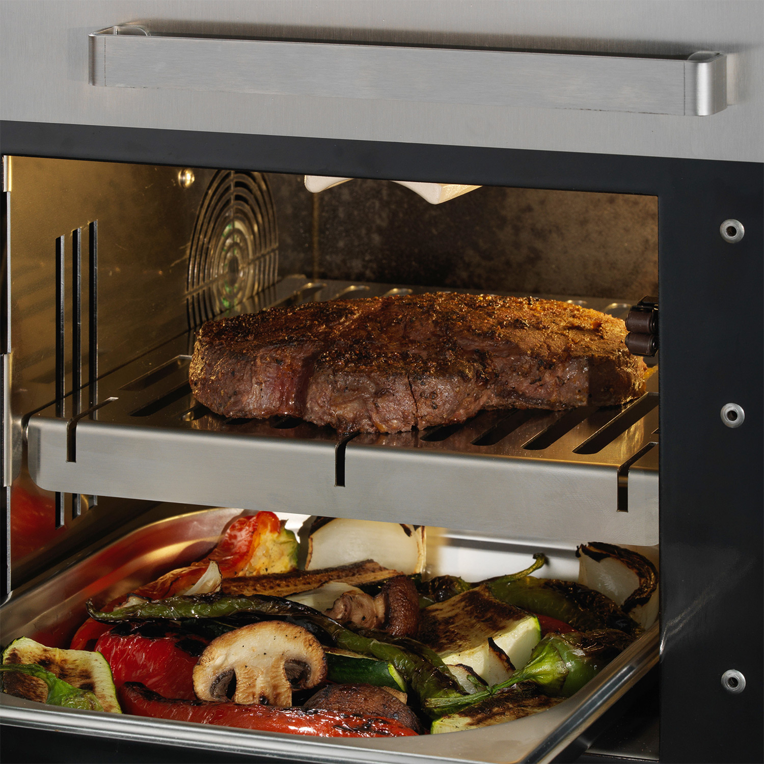Asteus Fantale 800° Lifestyle Elektrogrill schwarz emailliert
