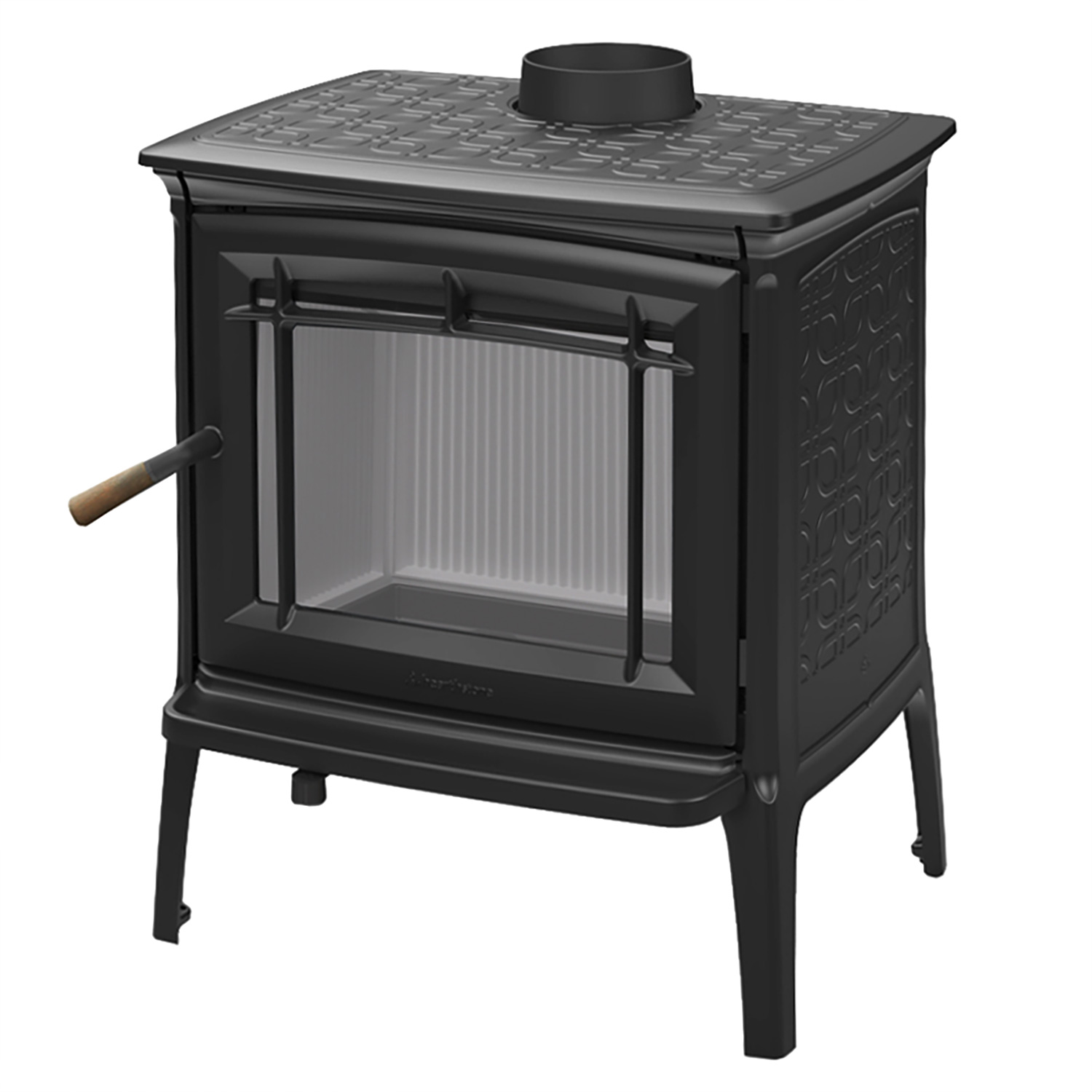 Hergom Shelburne Kaminofen Gusseisen Schwarz Hergom Shelburne Kaminofen Gusseisen Schwarz