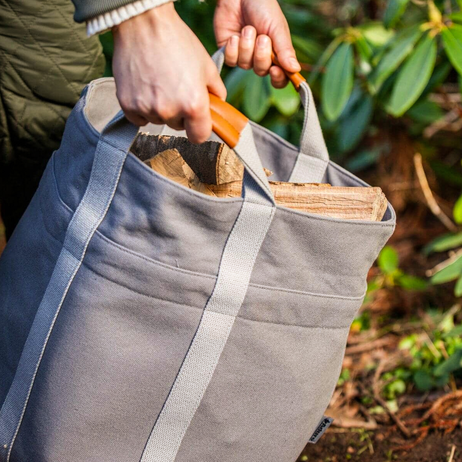 Aduro Holztasche Grau
