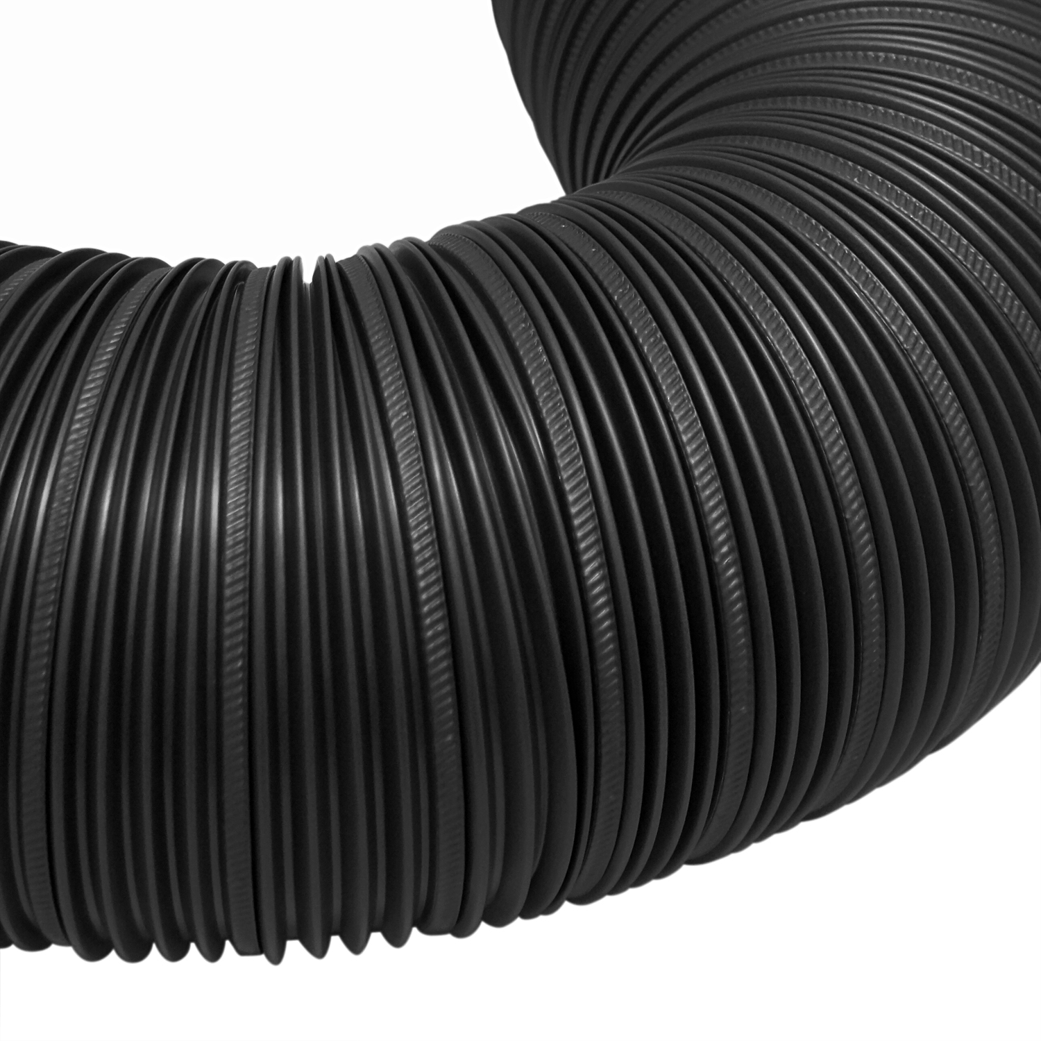 Raik Color Flex Aluflexrohr schwarz Ø 100 mm Länge 1,5 m, für Außenluft-Anschluss Raik Color Flex Aluflexrohr schwarz Ø 100 mm Länge 1,5 m, für Außenluft-Anschluss