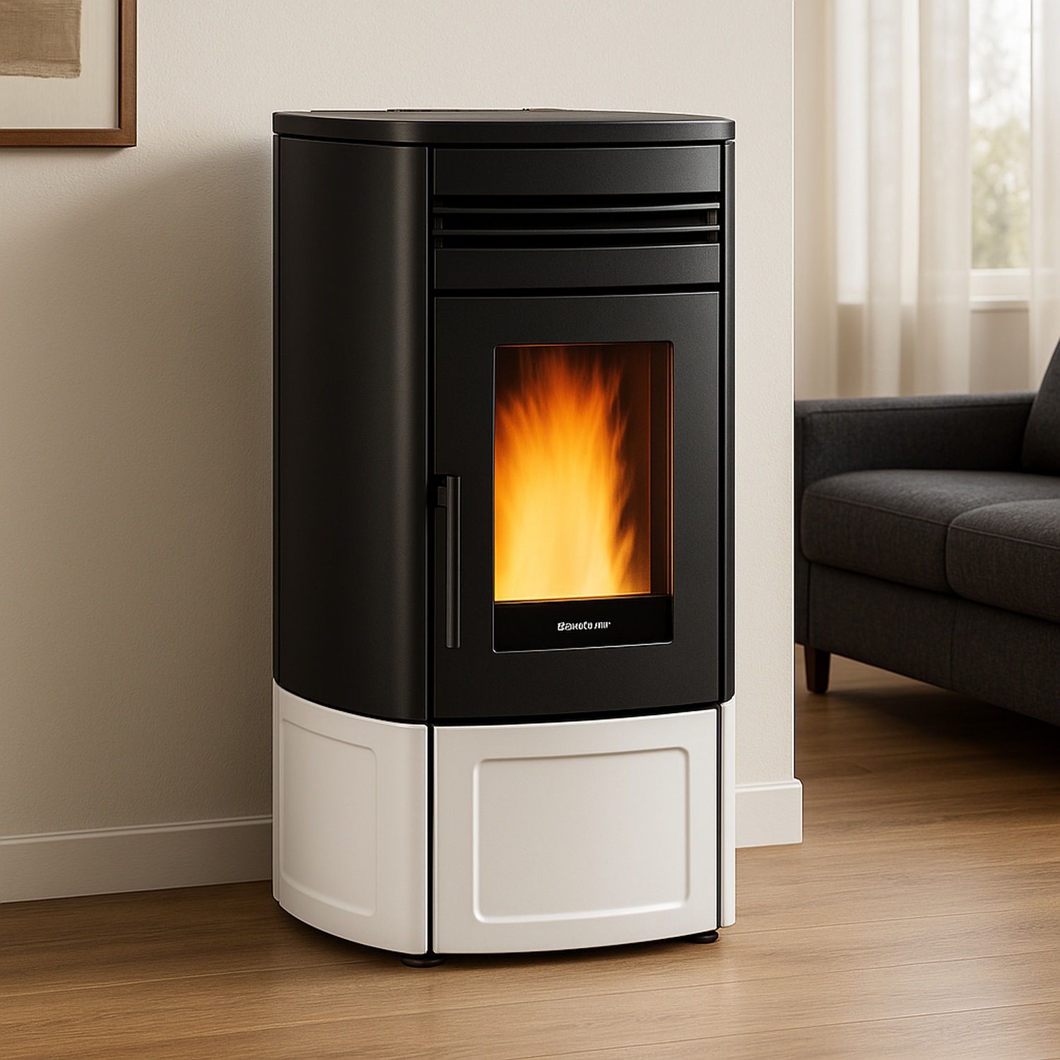 Extraflame NORIS PLUS LUX - Weiss Pelletofen EVOLUTION LINE