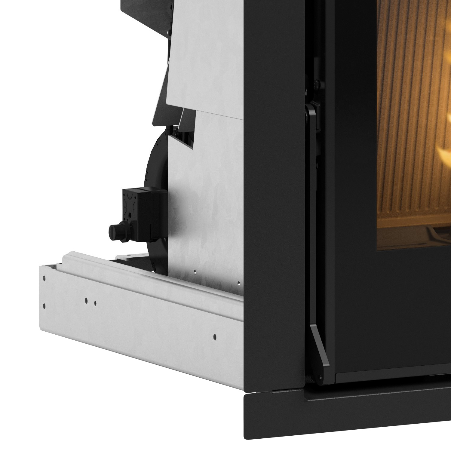 Extraflame Comfort P70 Air H49 Pelleteinsatz Stahl Schwarz