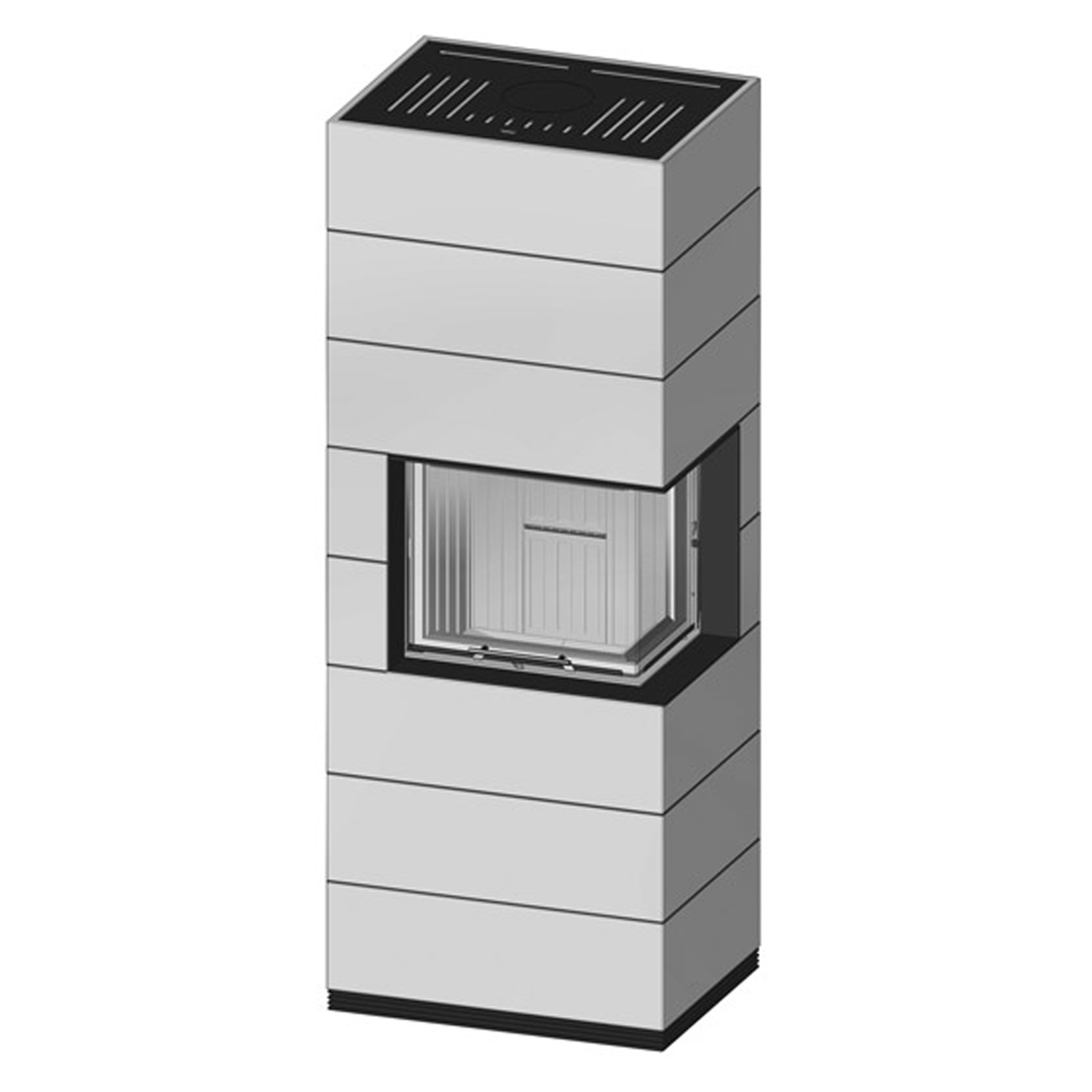 Spartherm wasserführender Kaminbausatz SIM 3/3 Varia 2R 55h-4S H2O Feinbeton