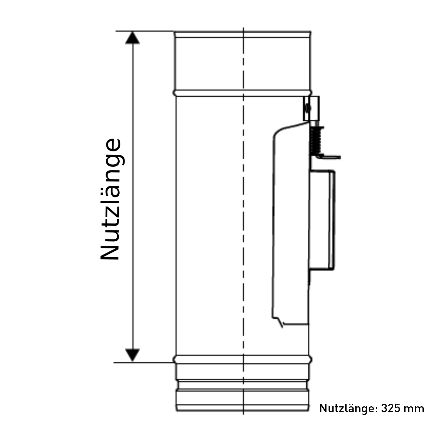 Schiedel PRIMA PLUS Reinigungselement Ø180 mm einwandig matt