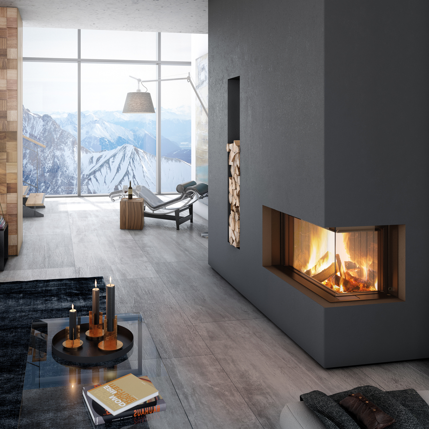 Spartherm Premium Varia-2R-80h Kamineinsatz Ecke RRA Ø 250 mm