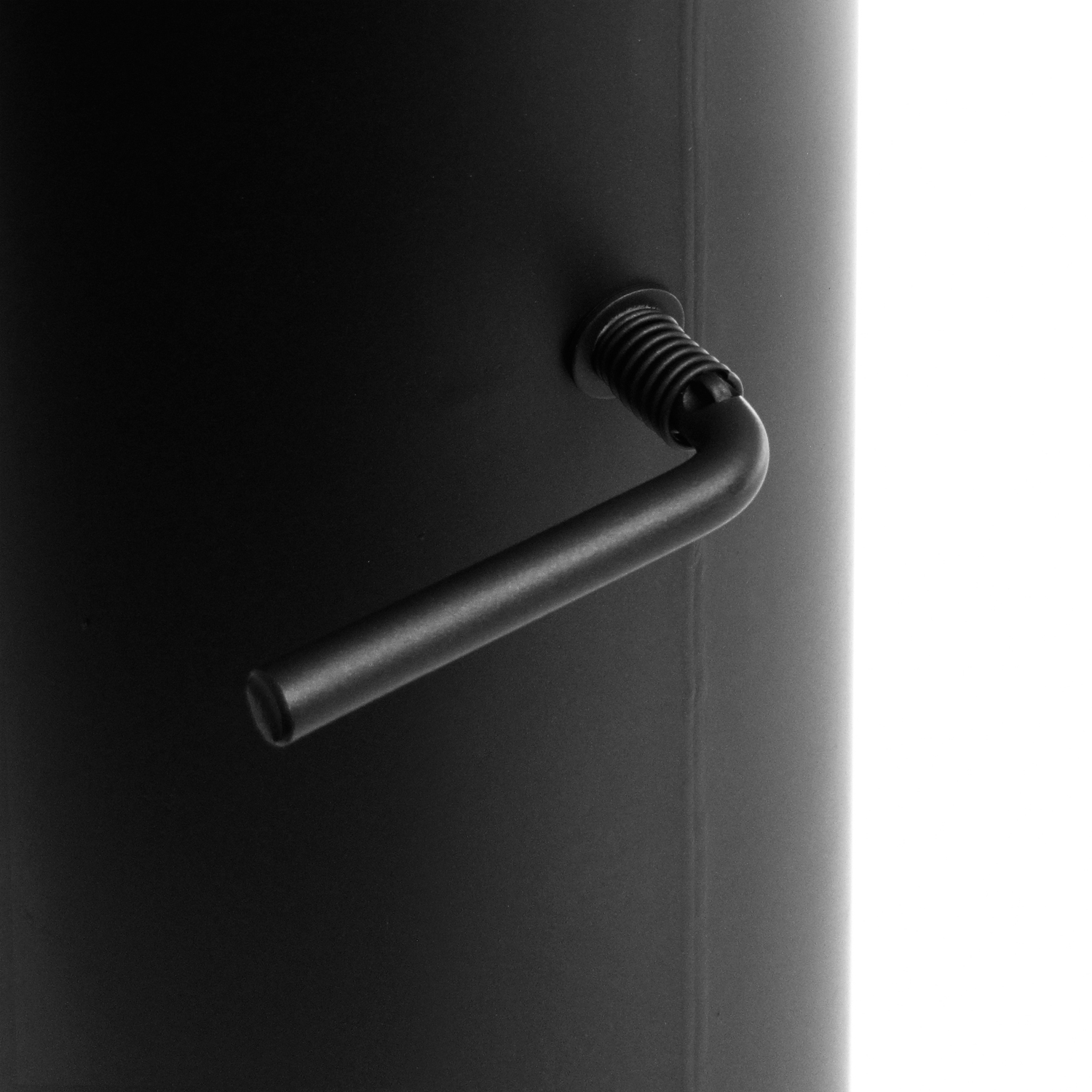 Raik Basic Längenelement 150mmx500mm schwarz mit Zugregulierung für Rauchrohr / Ofenrohr