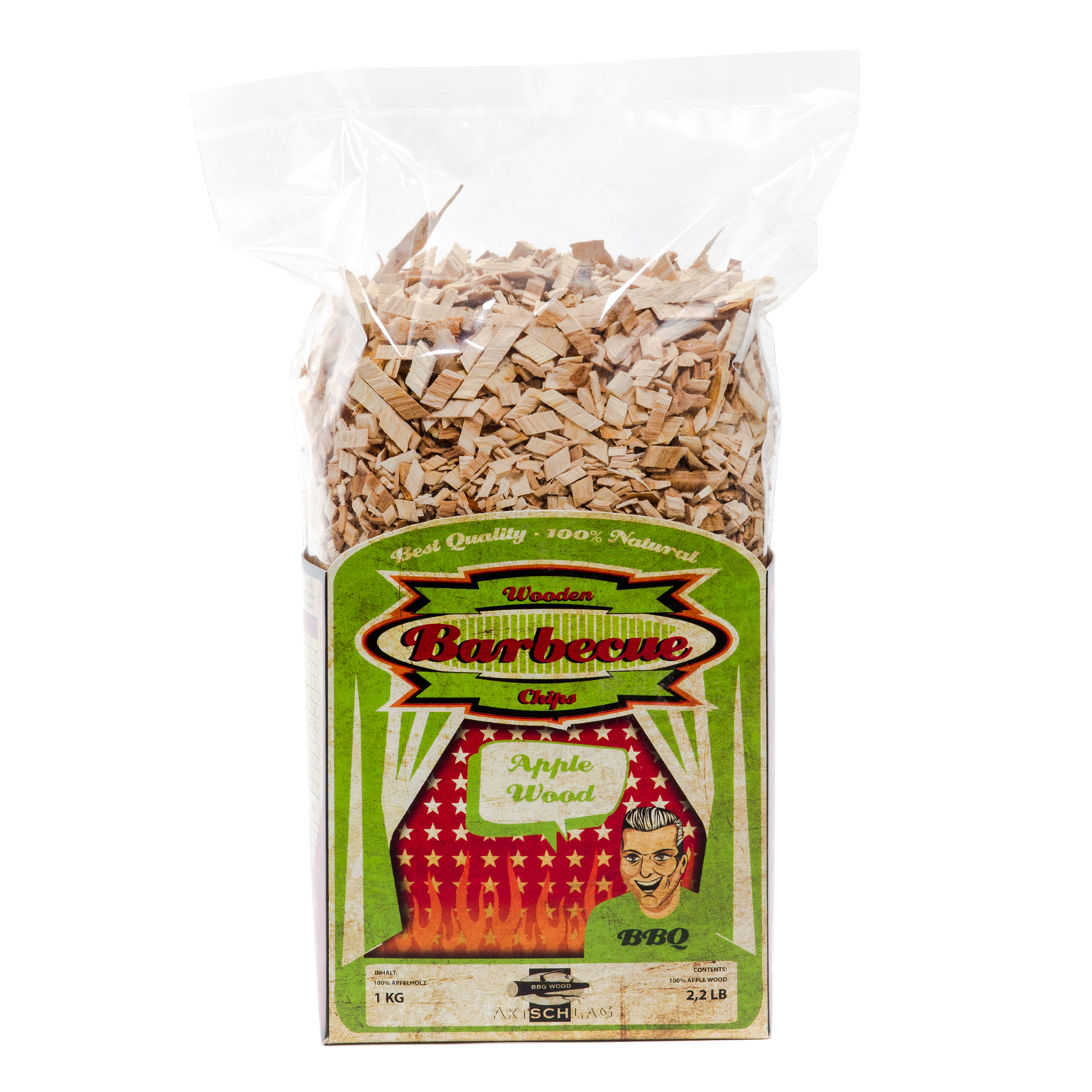 Axtschlag Wood Smoking Chips Apfel 1 kg Axtschlag Wood Smoking Chips Apfel 1 kg