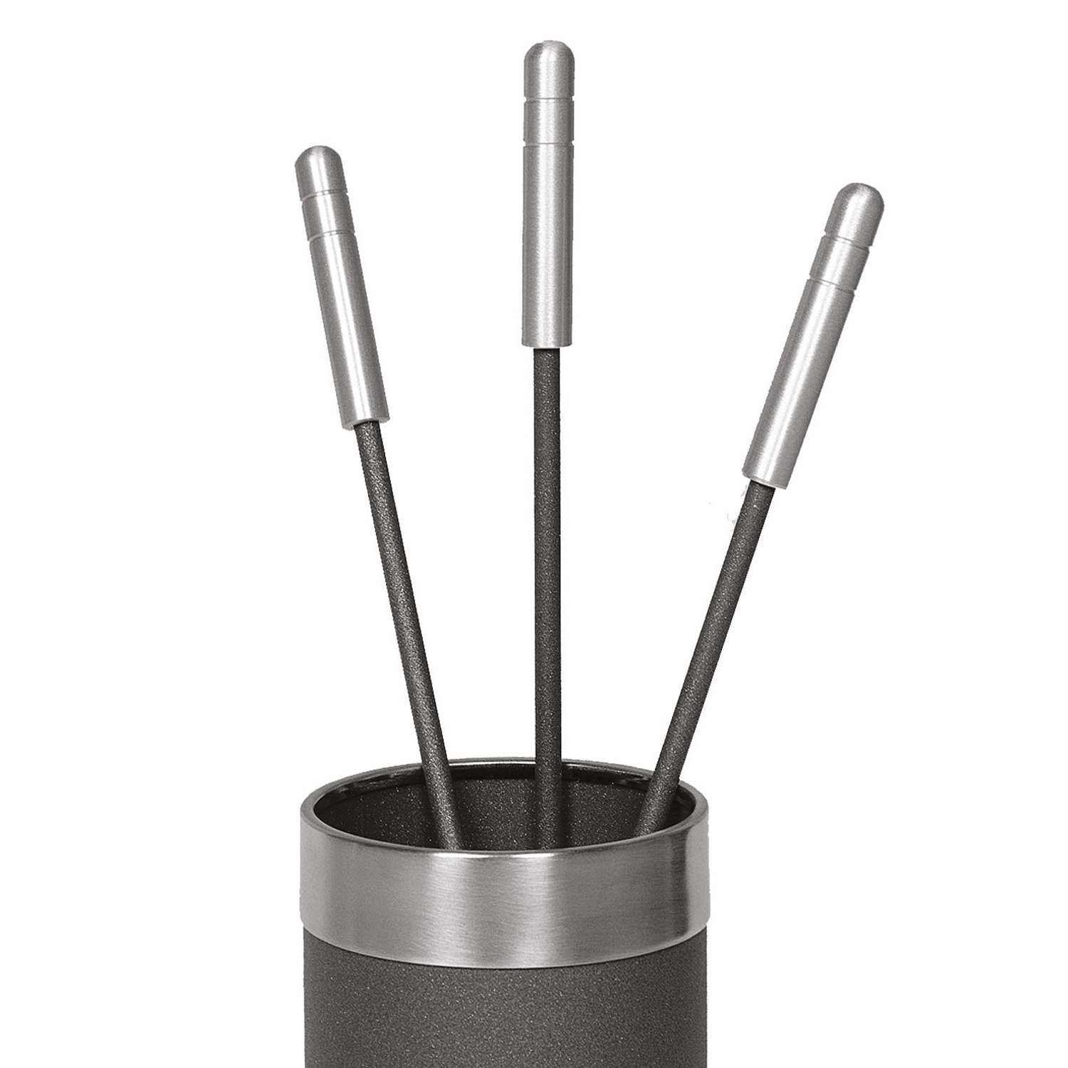 Raik Kaminbesteck, 3-teilig, Edelstahl, anthrazit, 30cm Raik Kaminbesteck, 3-teilig, Edelstahl, anthrazit, 30cm