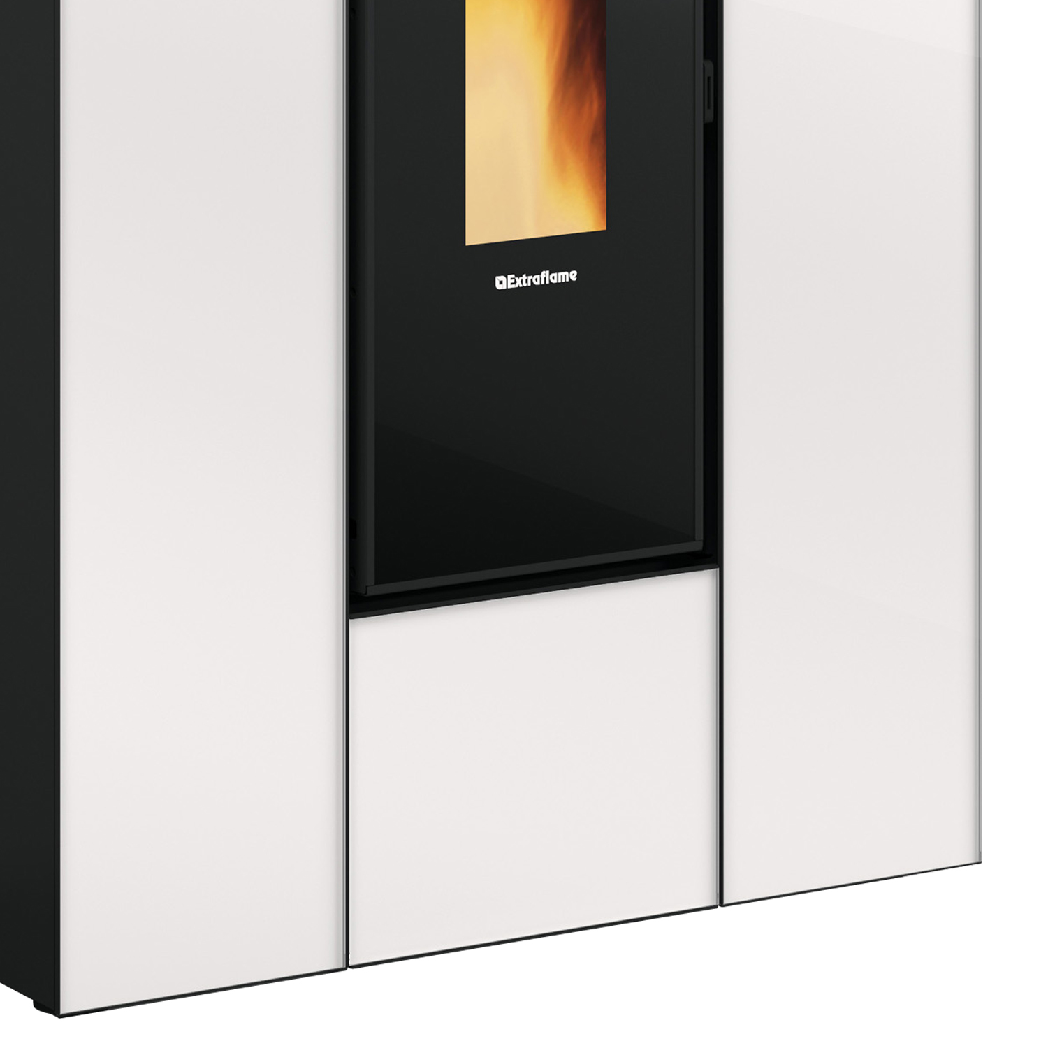 Extraflame Marilena Plus AD Crystal Pelletofen Weiß
