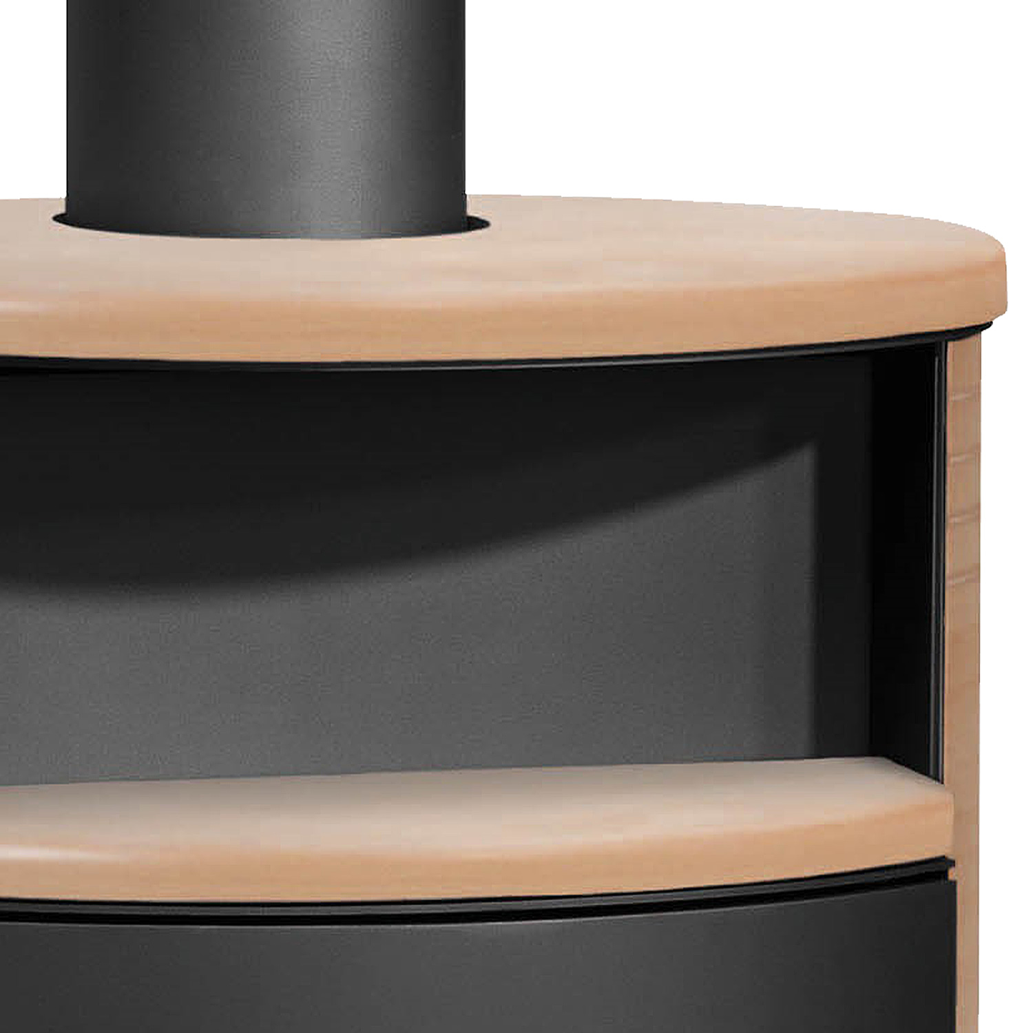 Justus Island 5 2.0 Kaminofen Stahl Schwarz / Keramik Corretto