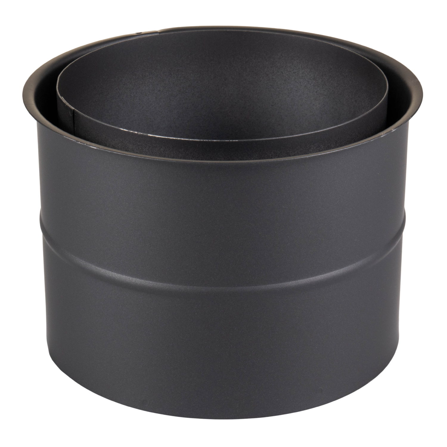 Raik Basic Doppelwandfutter 150mm schwarz für Rauchrohr / Ofenrohr