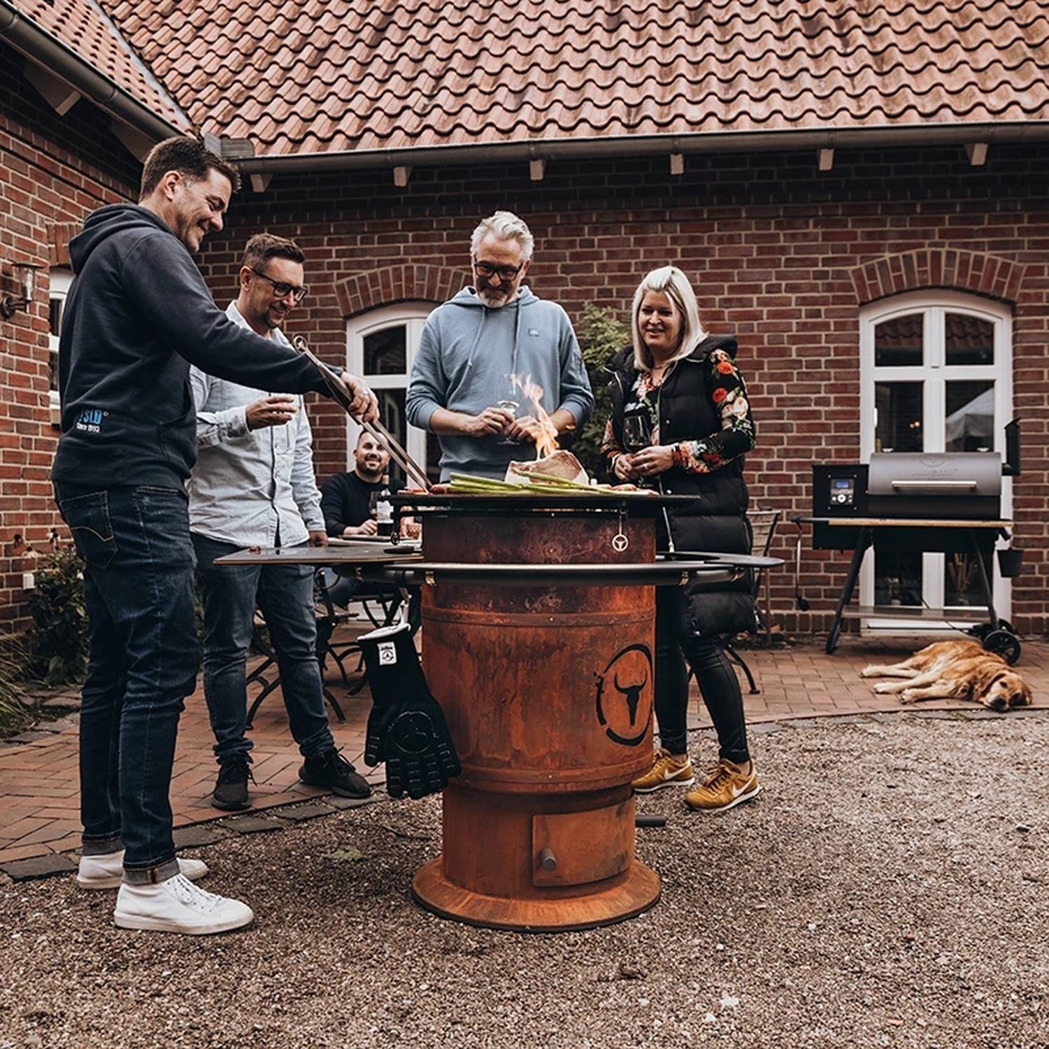 Moesta William Grillablage und Schneidebrett inkl. Klammern für Paperplank Ablagen für Bandit FirePlace