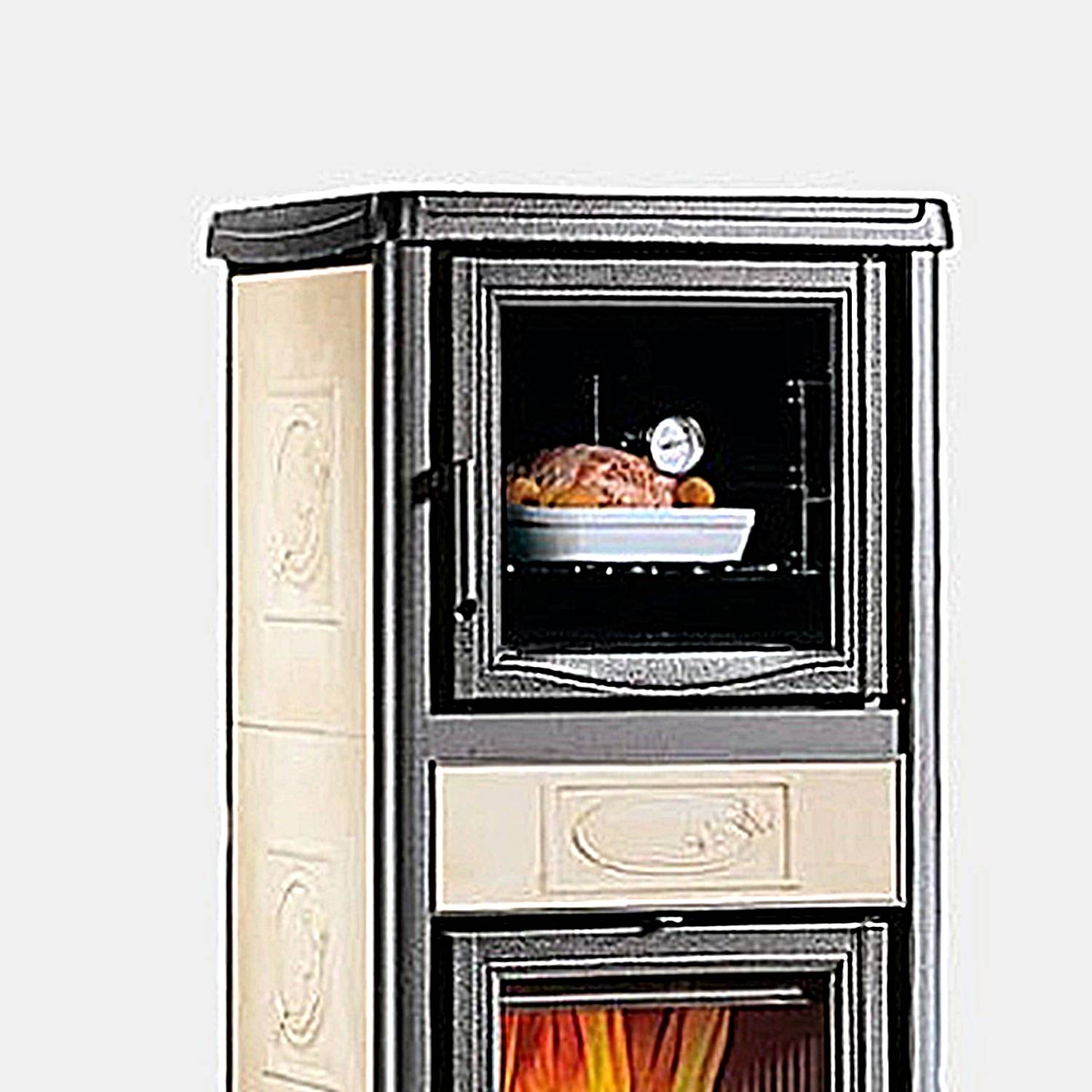 La Nordica T.ROSSELLA PLUS FORNO DSA.16 Keramik - Panna Kaminofen