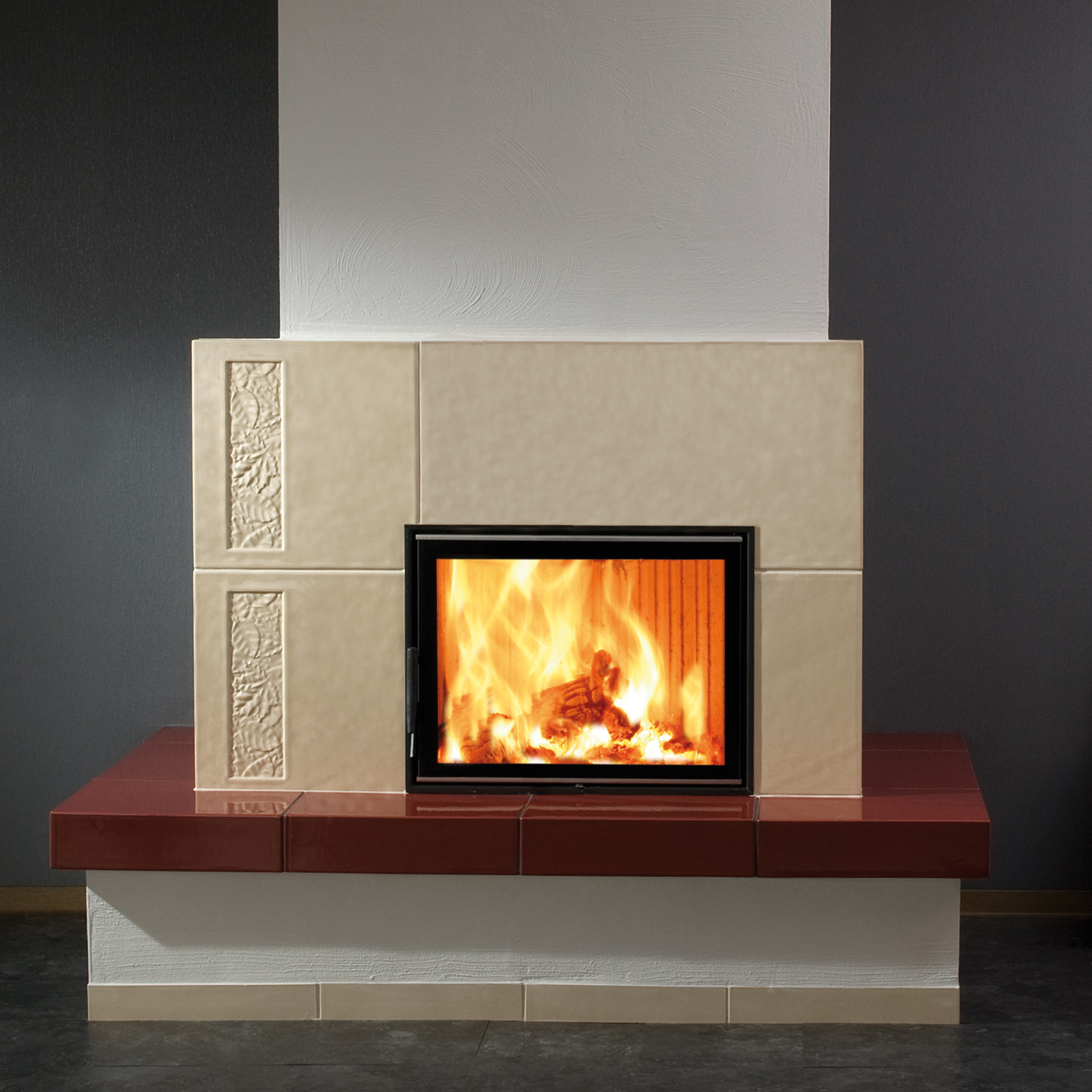 Spartherm Varia 1V H2O 8 kW wasserführender Kamineinsatz links Spartherm Varia 1V H2O 8 kW wasserführender Kamineinsatz links