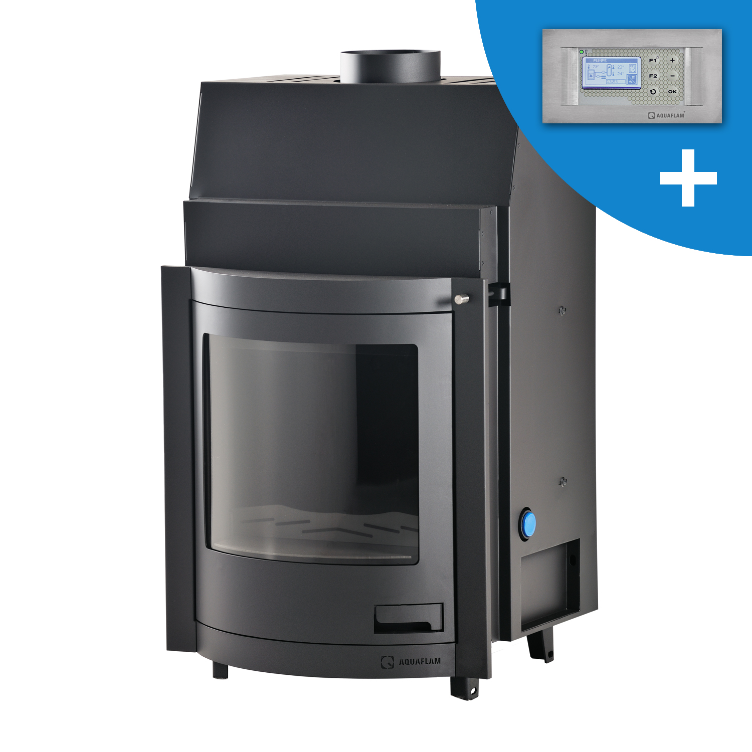 Aquaflam 17 Panorama Automatic Wasserführender Kamineinsatz Aquaflam 17 Panorama Automatic Wasserführender Kamineinsatz