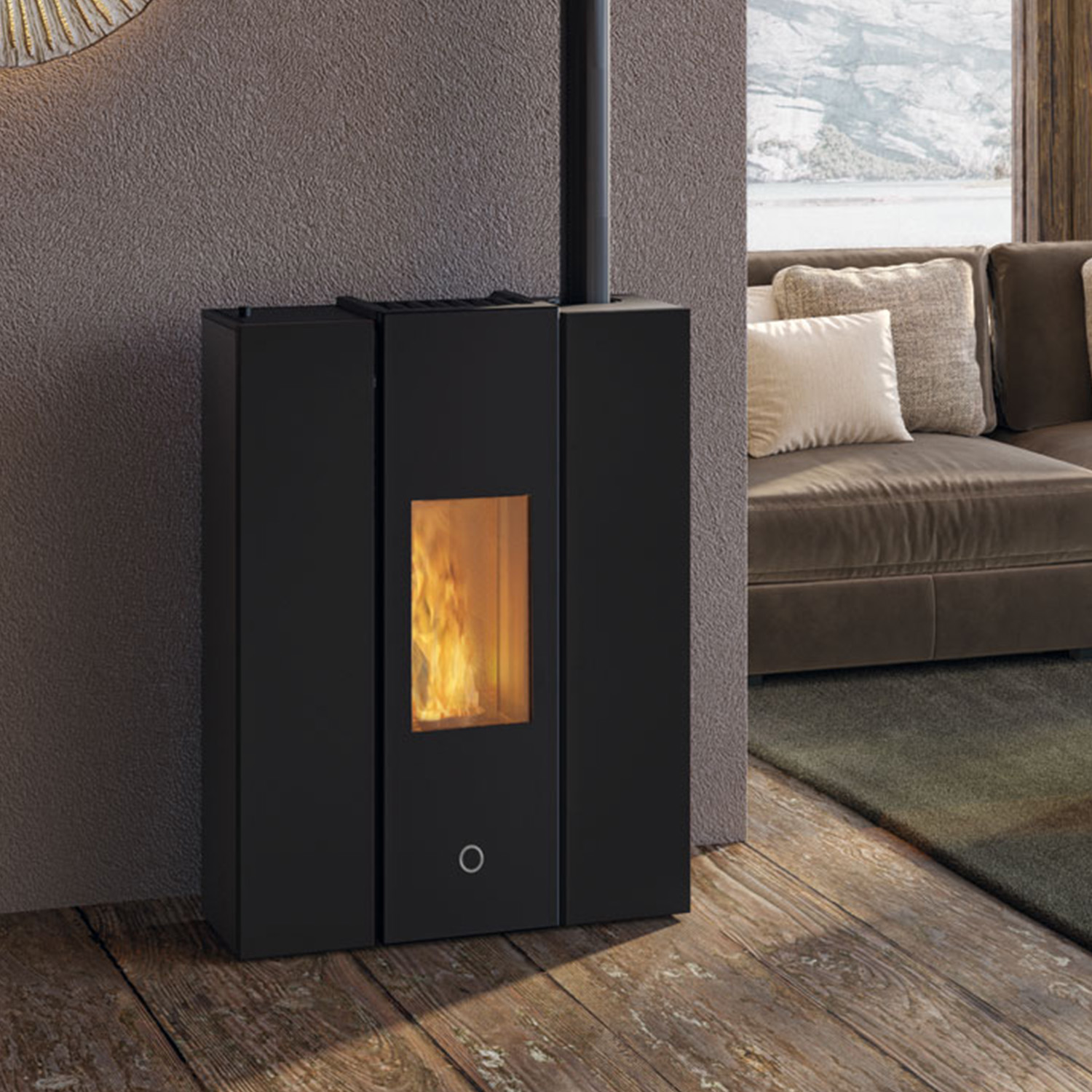 EK63 Gotha 70 Evo Pelletofen Stahl schwarz