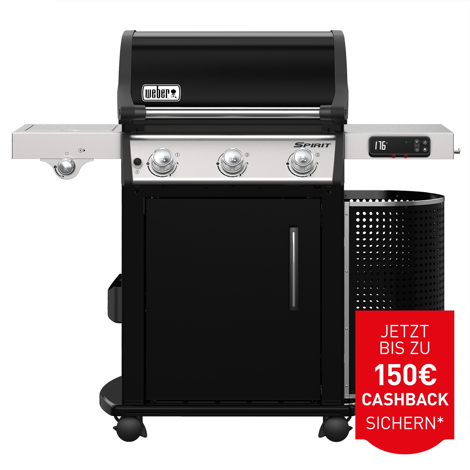 Weber Spirit EPX-325 GBS Smart Gas-Grillstation Schwarz
