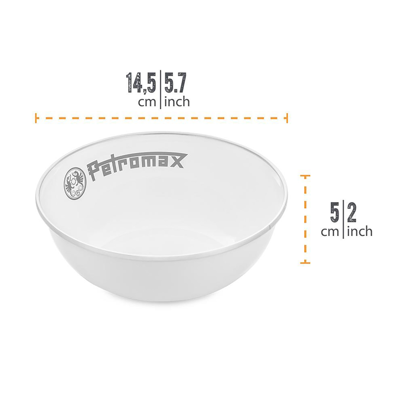 Petromax Emaille-Schalen Weiß 2er-Set 500 ml Petromax Emaille-Schalen Weiß 2er-Set 500 ml