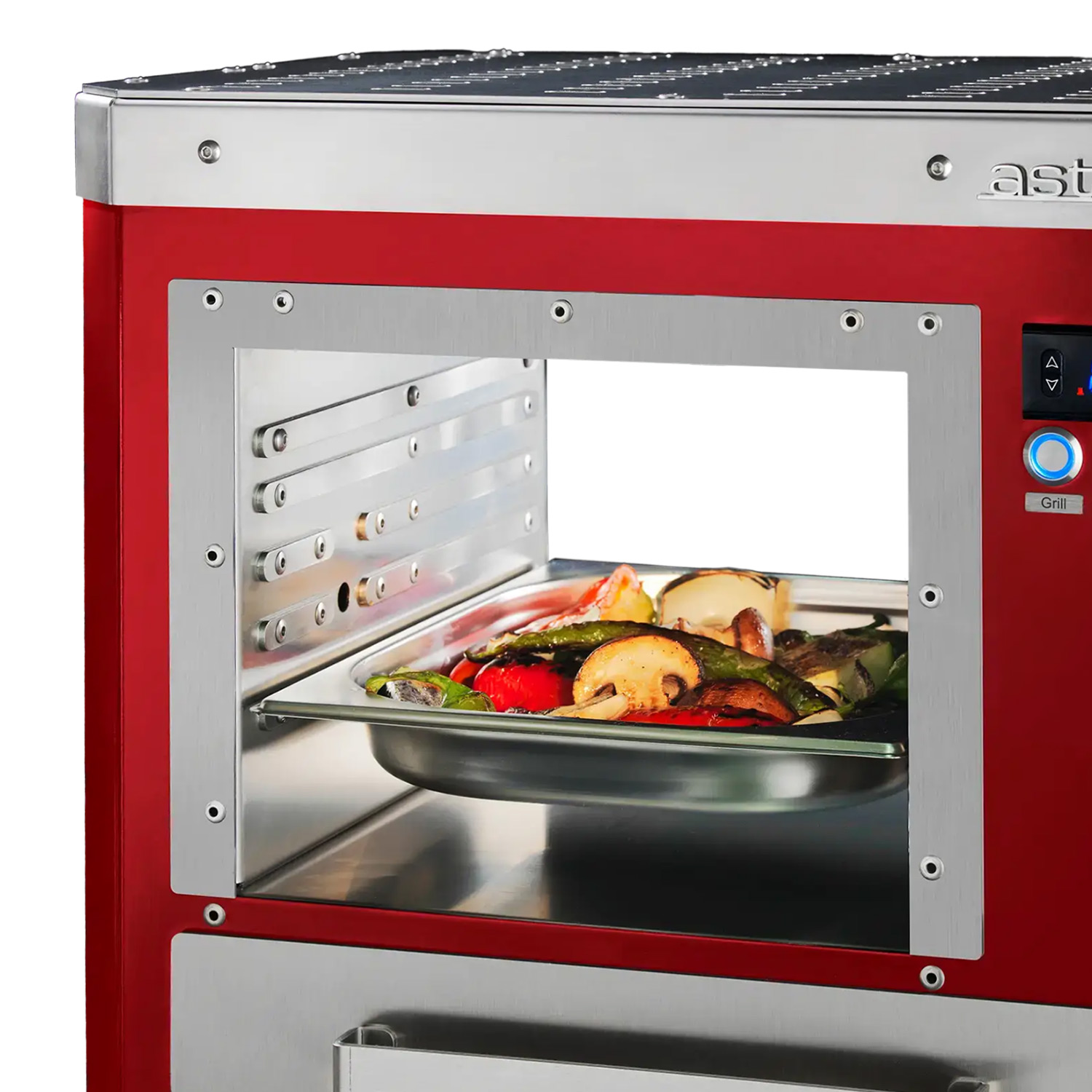 Asteus Tarso 800° Lifestyle Elektrogrill rot emailliert