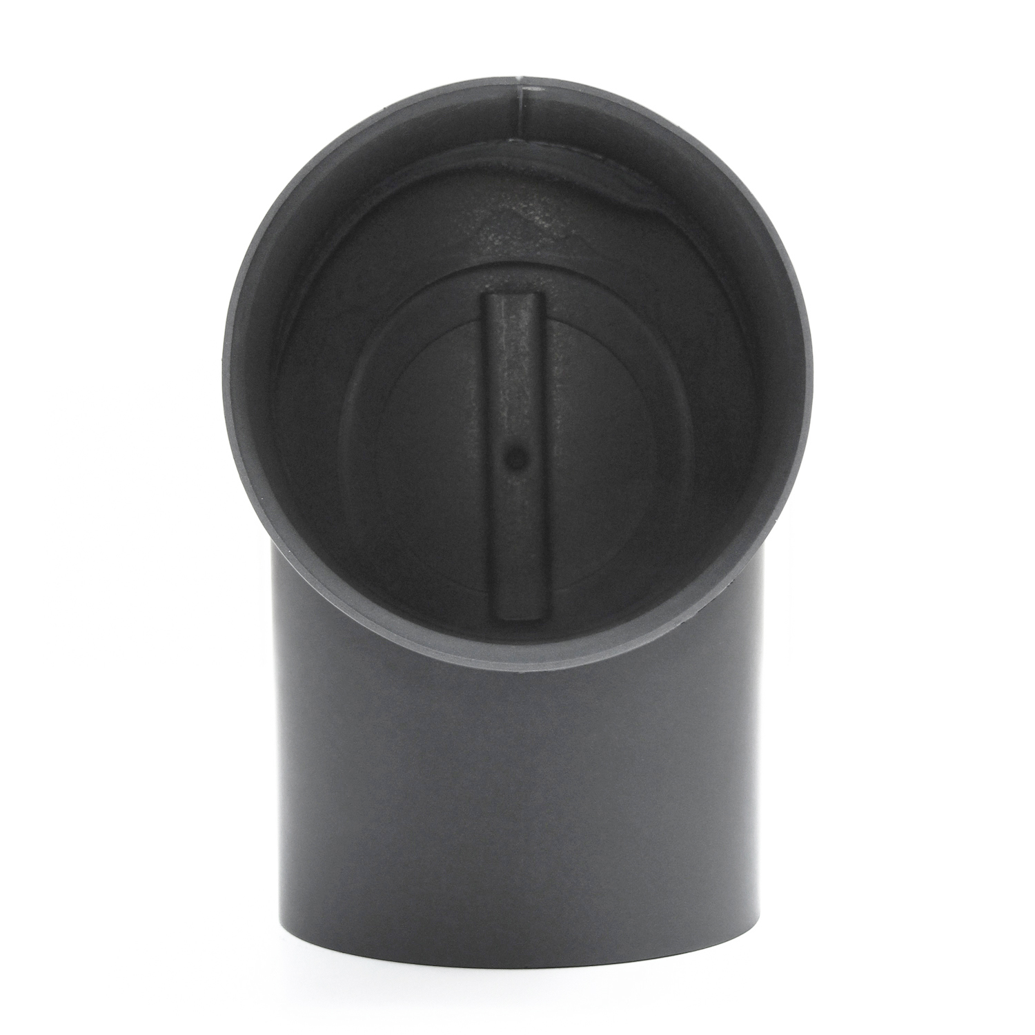 Raik Basic Rauchrohrbogen 150mm gussgrau 90° – 2teilig mit Tür geschliffen für Rauchrohr / Ofenrohr