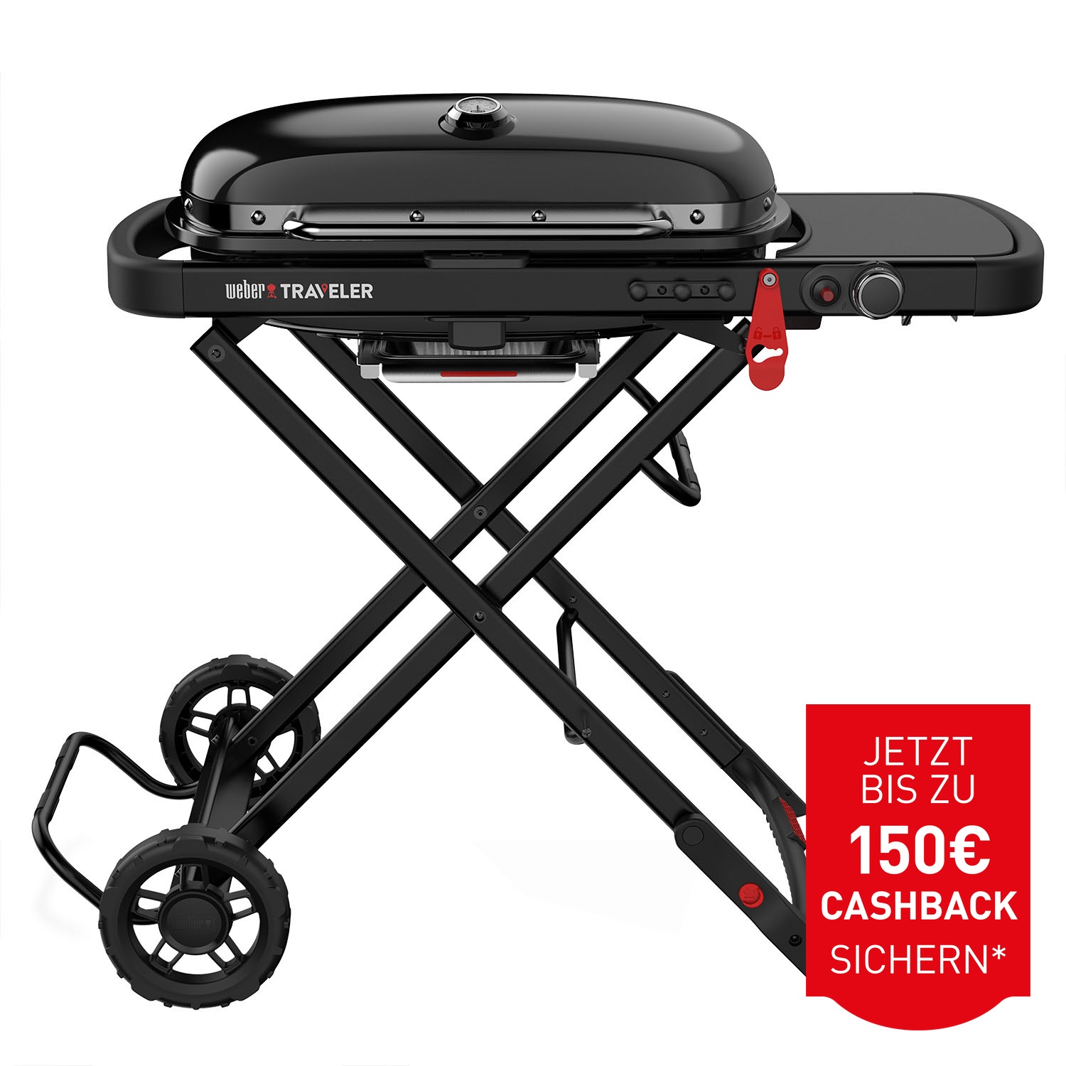 Weber Traveler Stealth Edition Gasgrill Schwarz
