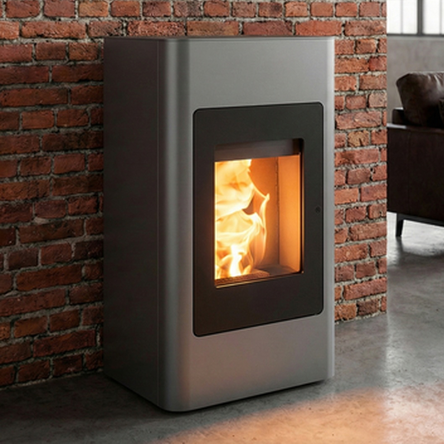 Haas+Sohn P Pelletofen HSP 2.cube, perl-anthrazit/perl-schwarz -mit WLAN Option (Local mit Wochenprogramm)