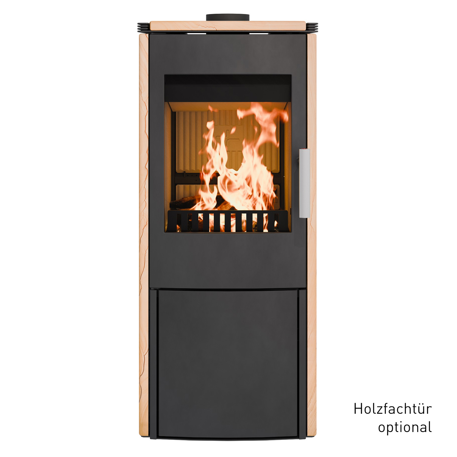 Haas+Sohn Montegrotto III Kaminofen Schwarz / Woodstone
