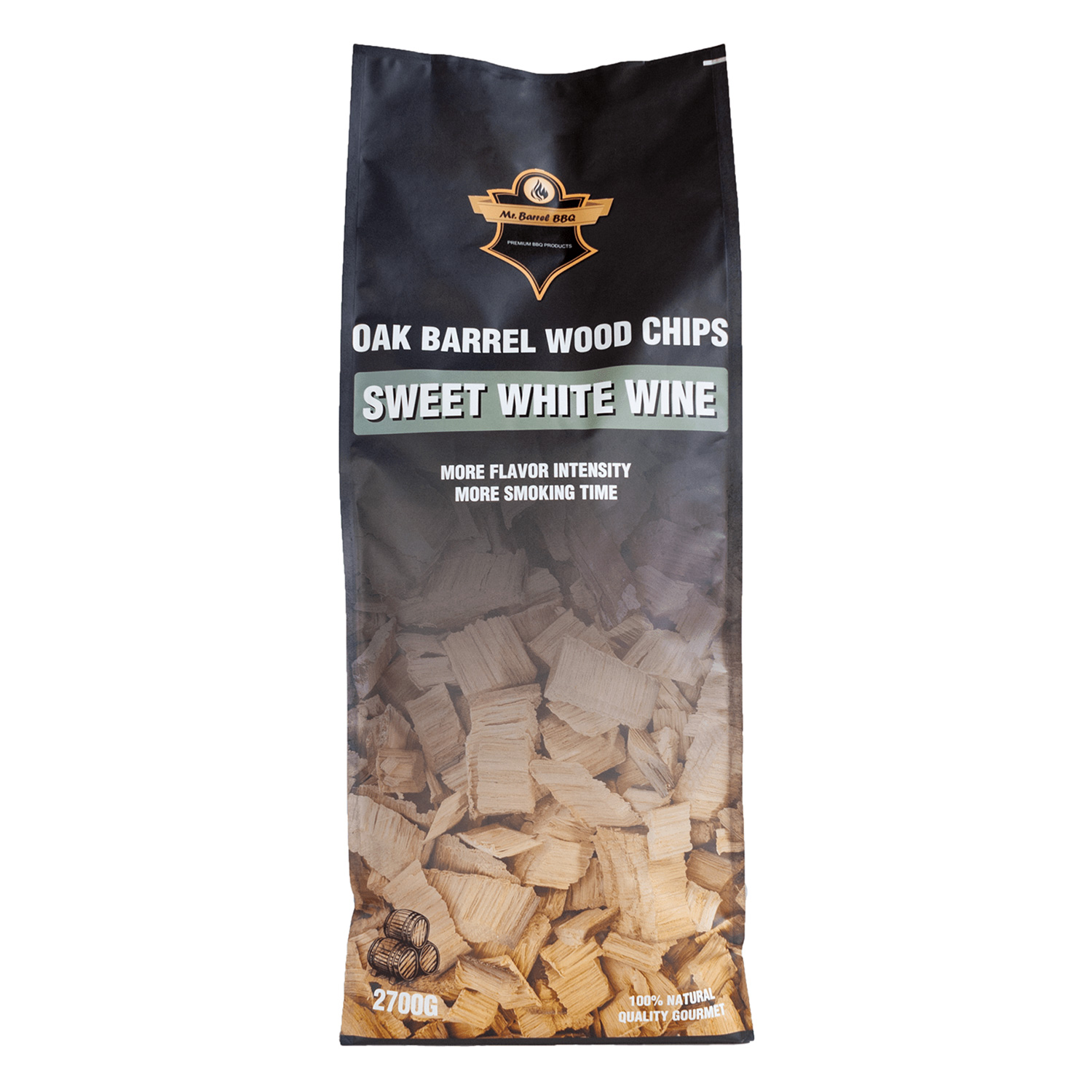 Mr. Barrel BBQ Smoking Chips XL Sweet White Wine, 2,7 kg Mr. Barrel BBQ Smoking Chips XL Sweet White Wine, 2,7 kg