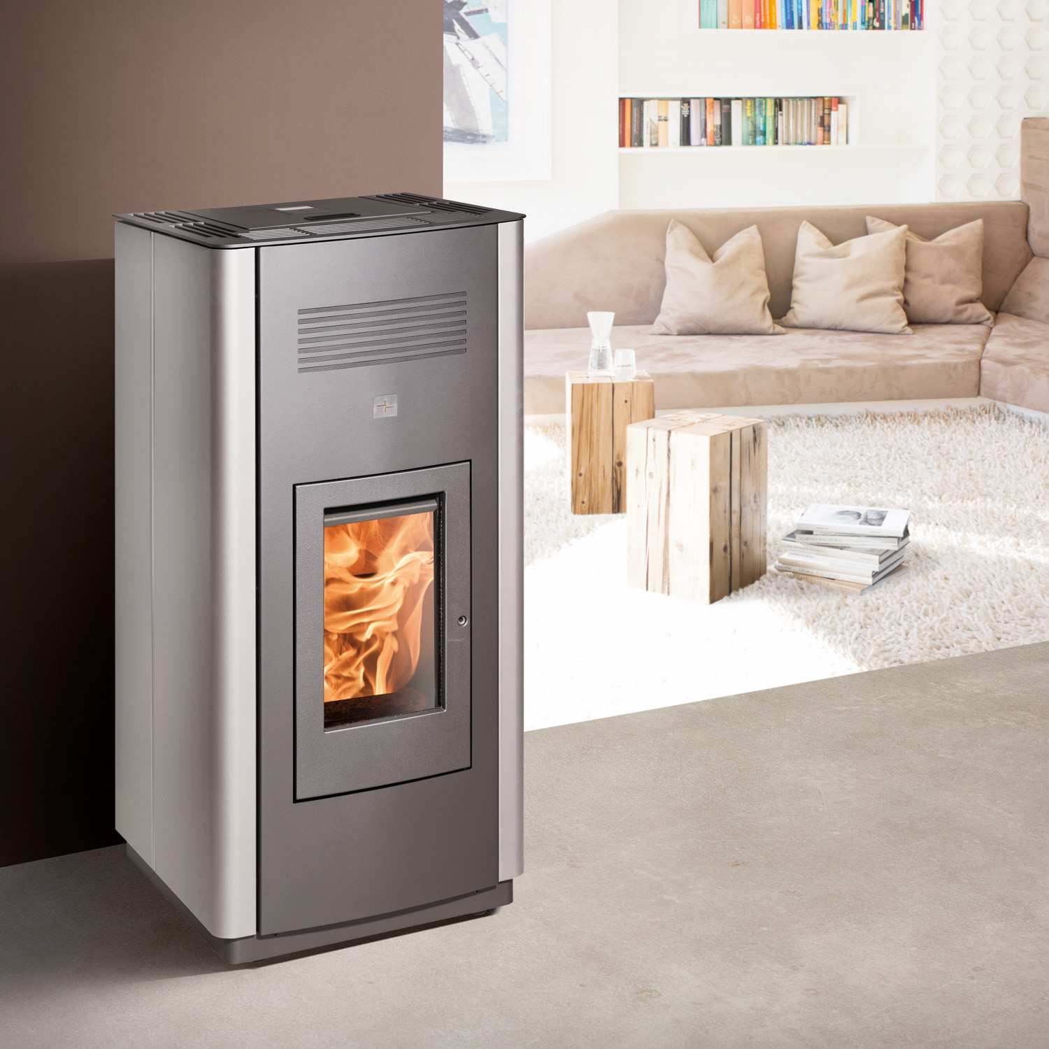 Haas+Sohn HSP 6 Pelletto IV Grande Pelletofen perl-anthrazit/perl-grau