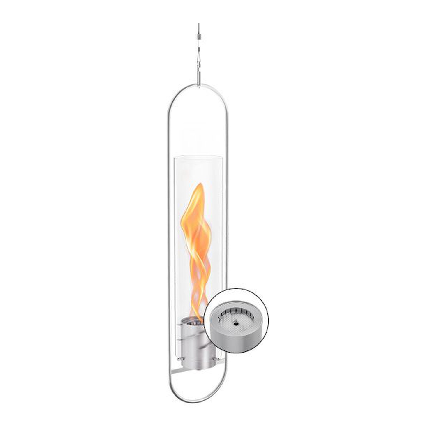 höfats SPIN 900 Hängefeuer silber