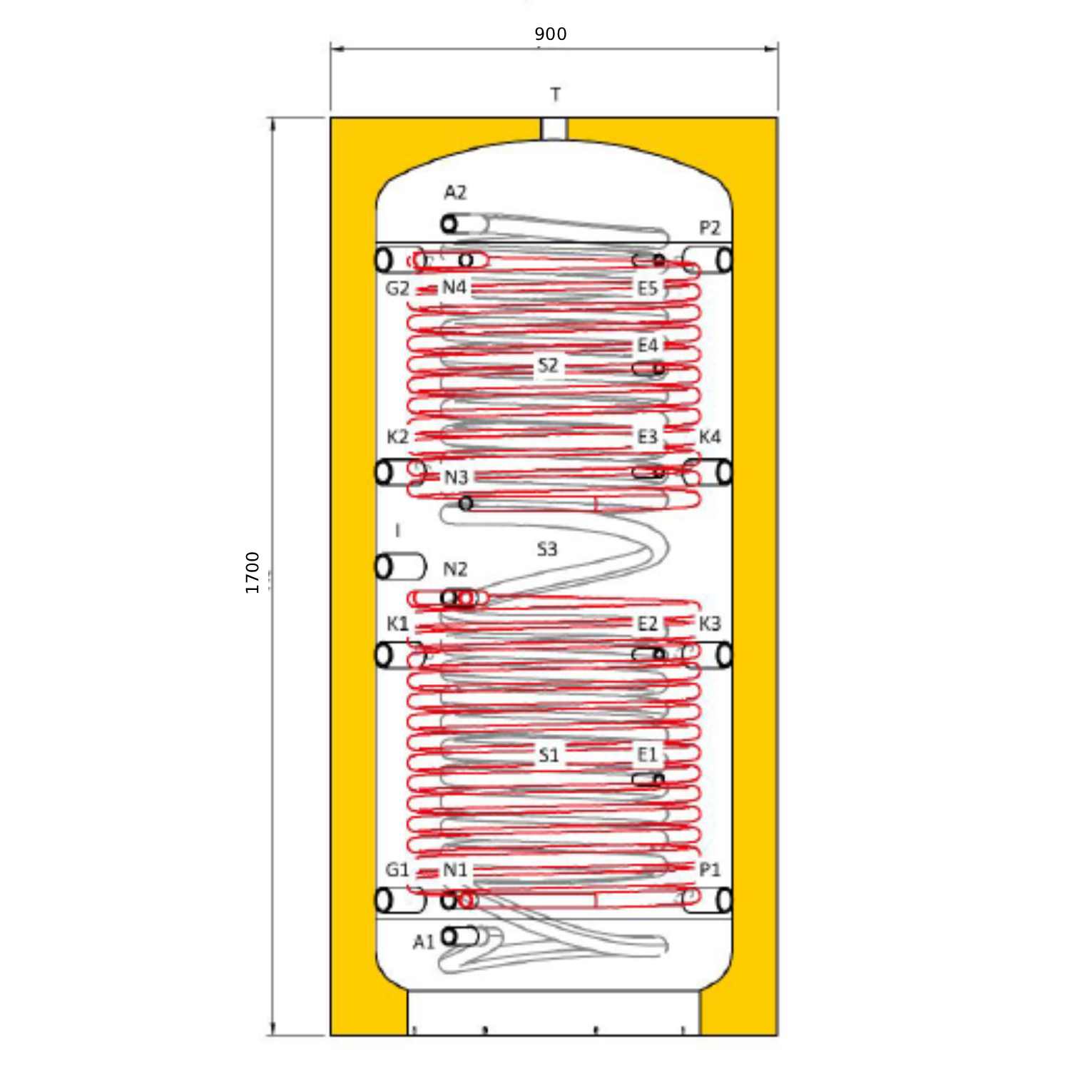 Laddotank COMBI PLUS C Hygienespeicher 600 L