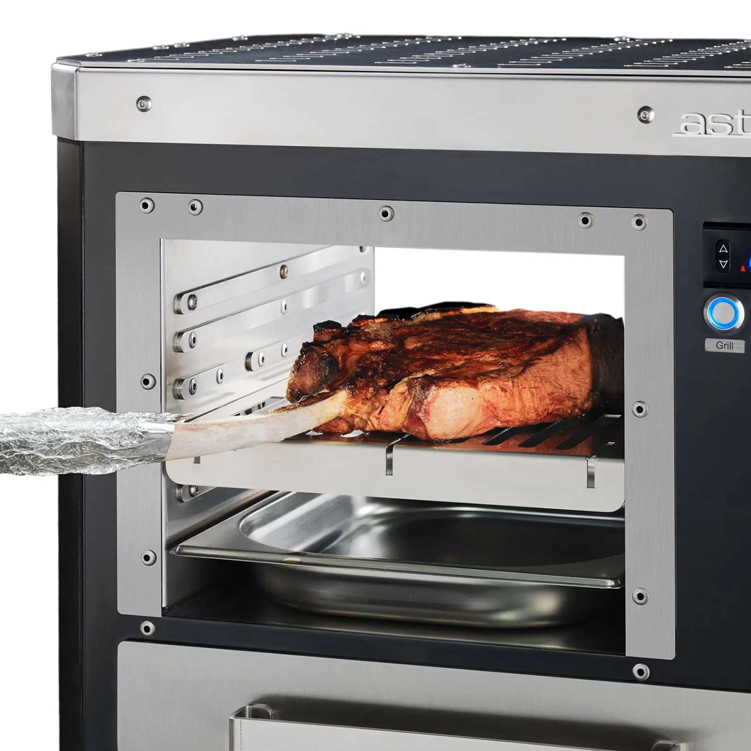 Asteus Tarso 800° Lifestyle Elektrogrill schwarz emailliert