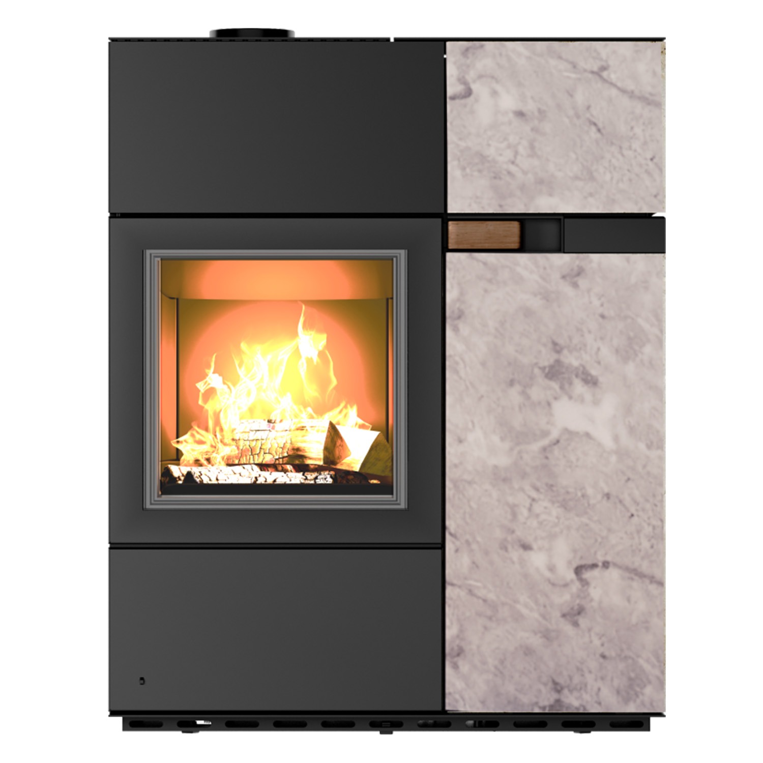 Austroflamm Quadra Duo Pelletofen Stein Marble Grey Clouds