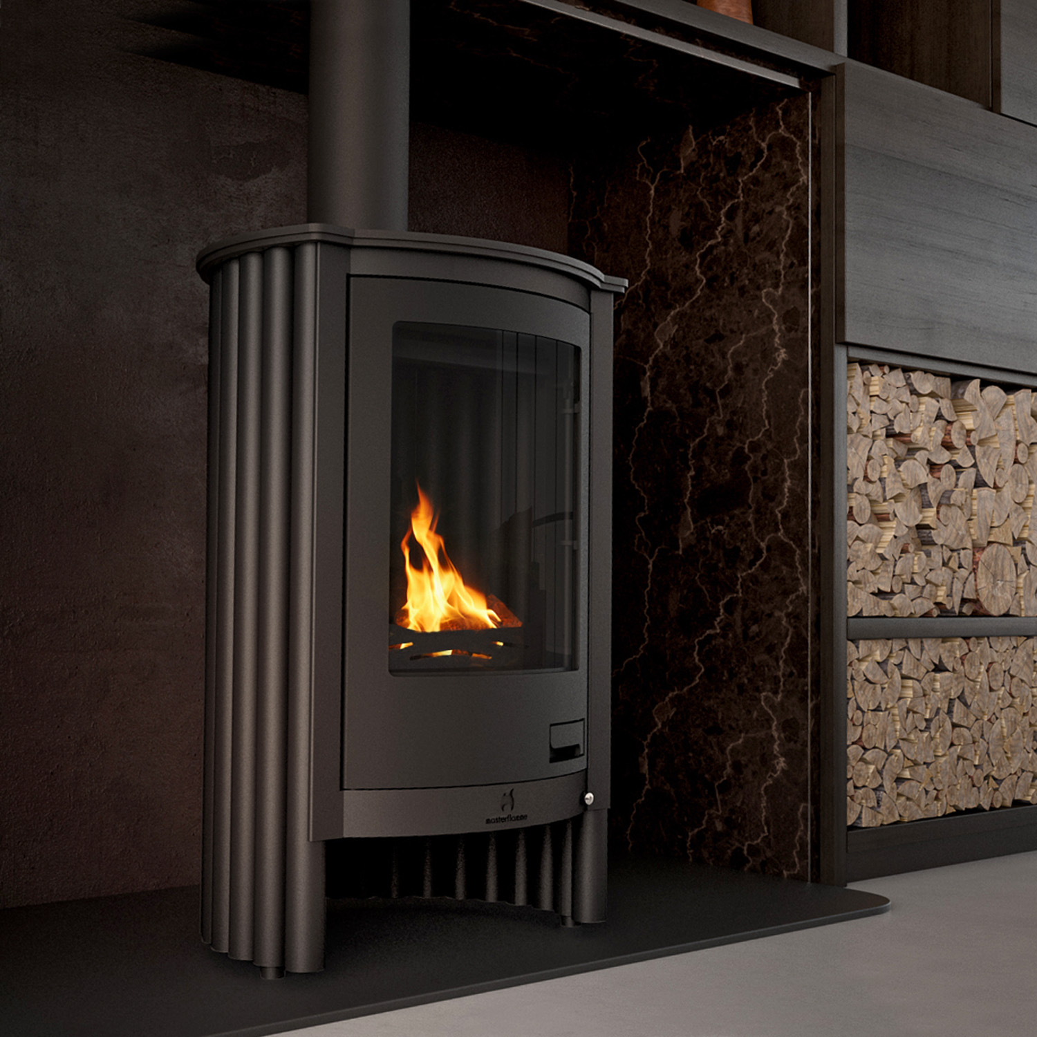Warmluftofen Masterflamme Piccolo I Black Warmluftofen Masterflamme Piccolo I Black