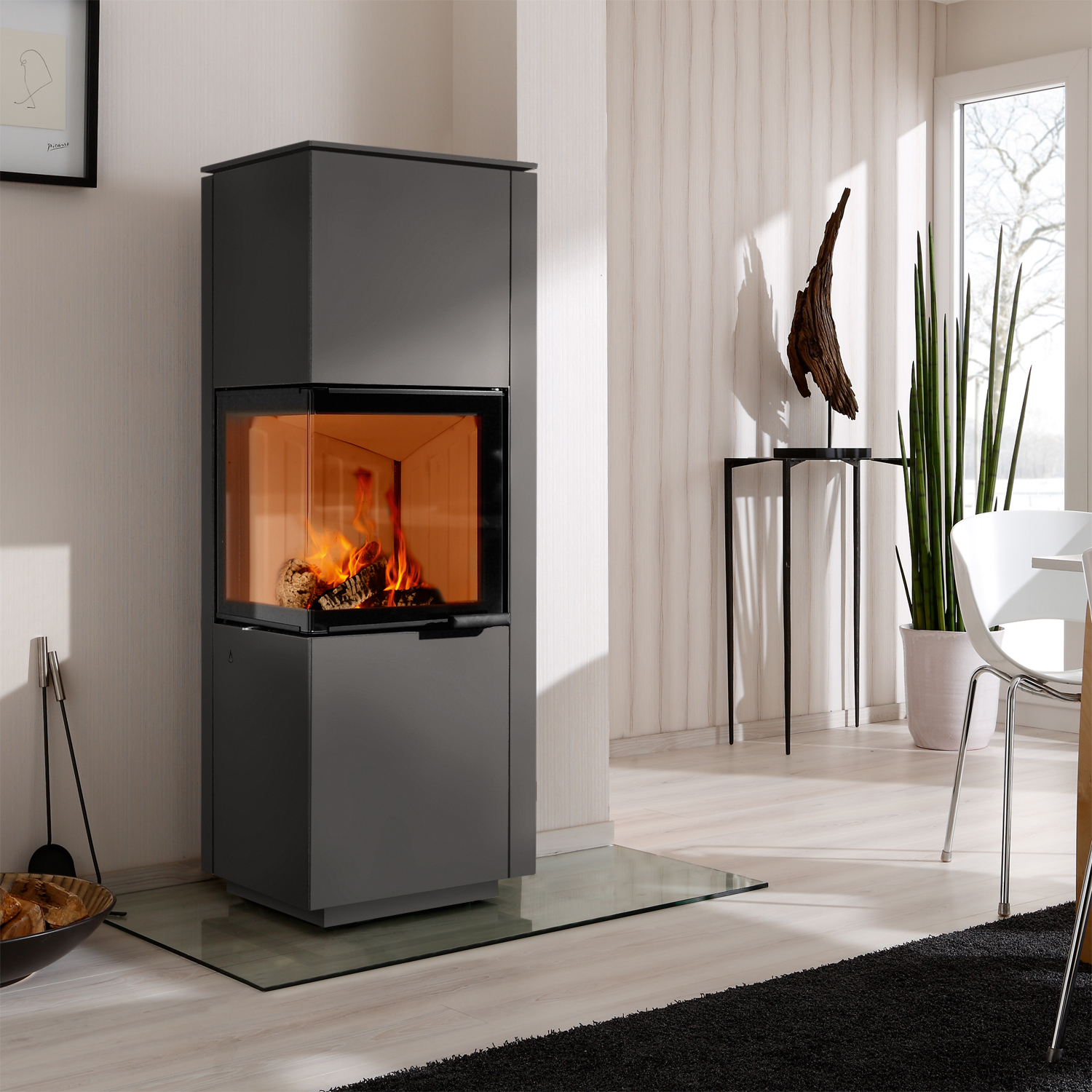 Spartherm Piko H2O RLA Kaminofen Titan