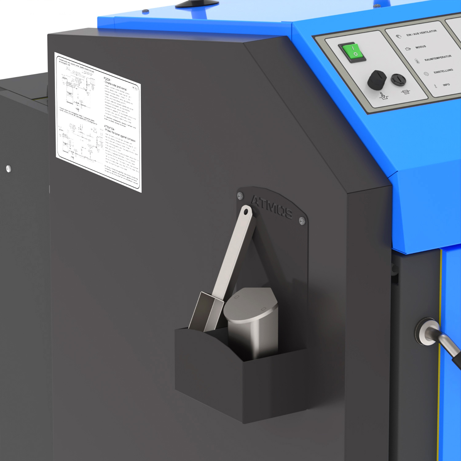 ATMOS Holzvergaserkessel DC 30 GSE Komfort mit ACD04 und automatischer Zündung ATMOS Holzvergaserkessel DC 30 GSE Komfort mit ACD04 und automatischer Zündung